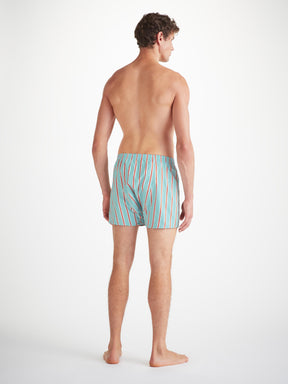 Men's Classic Fit Boxers Royal 223 Cotton Turquoise