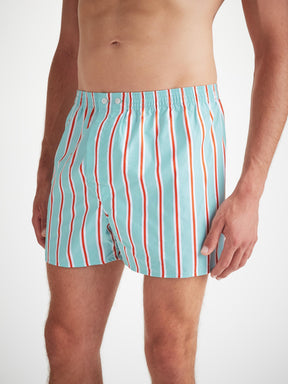 Men's Classic Fit Boxers Royal 223 Cotton Turquoise