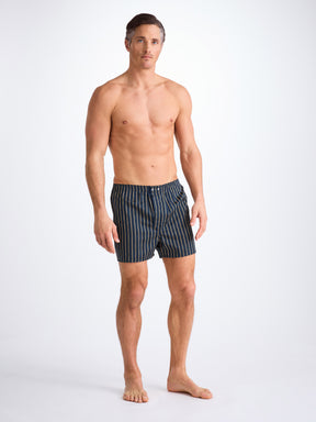 Men's Classic Fit Boxers Royal 224 Cotton Navy