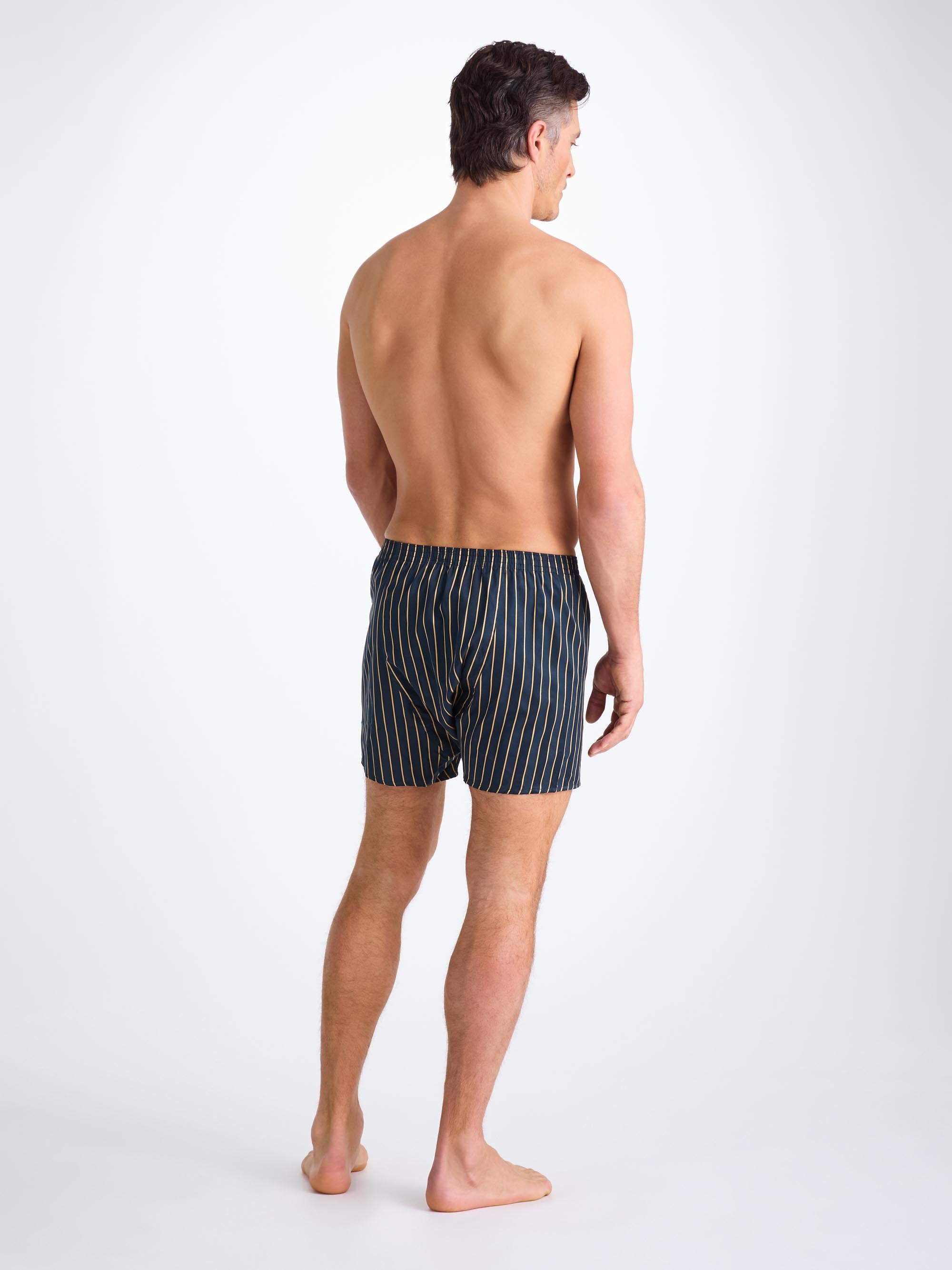 Men's Classic Fit Boxers Royal 224 Cotton Navy