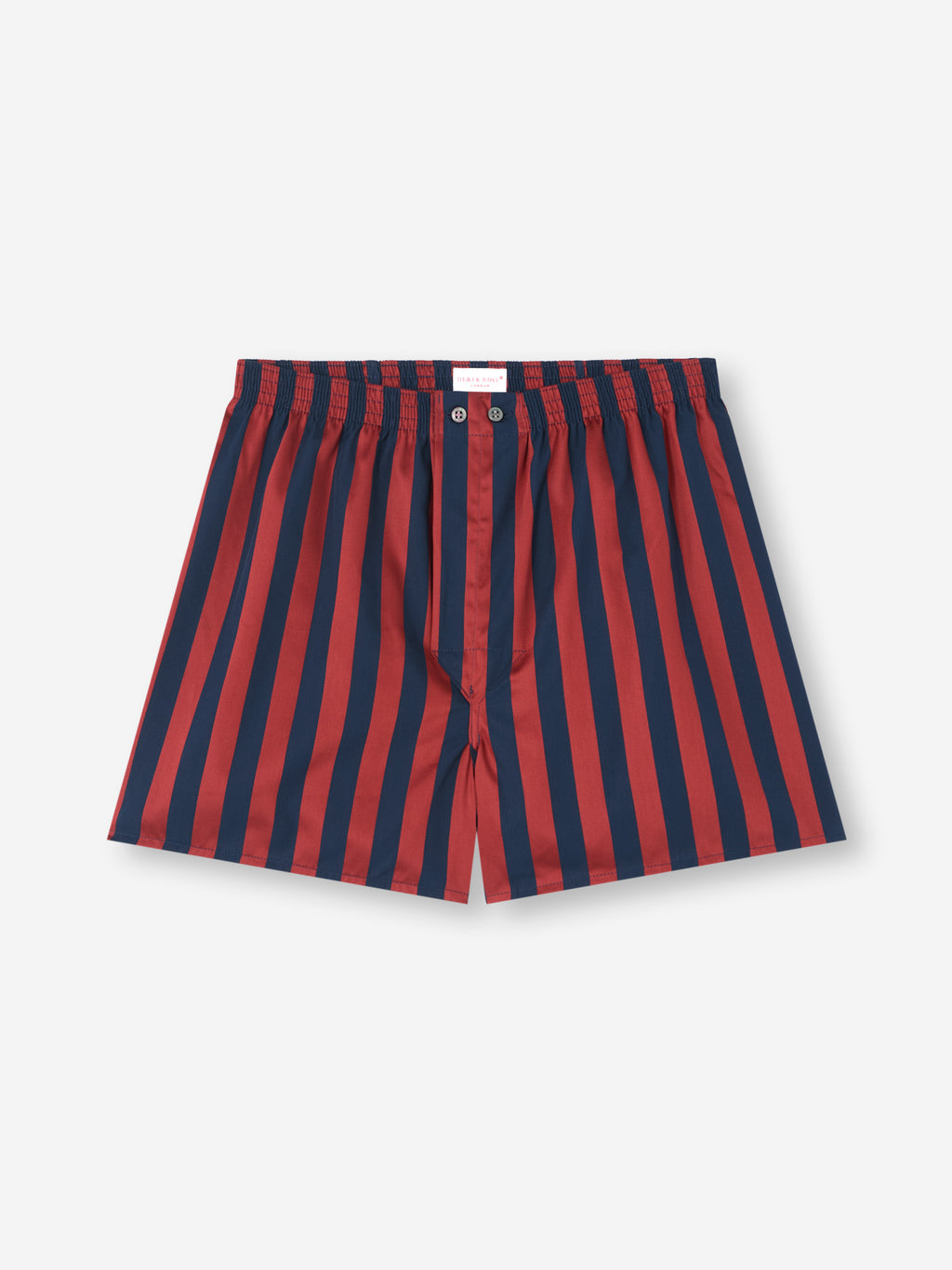 Royal Cotton Classic Fit Boxers Navy Blue & Red Stripe