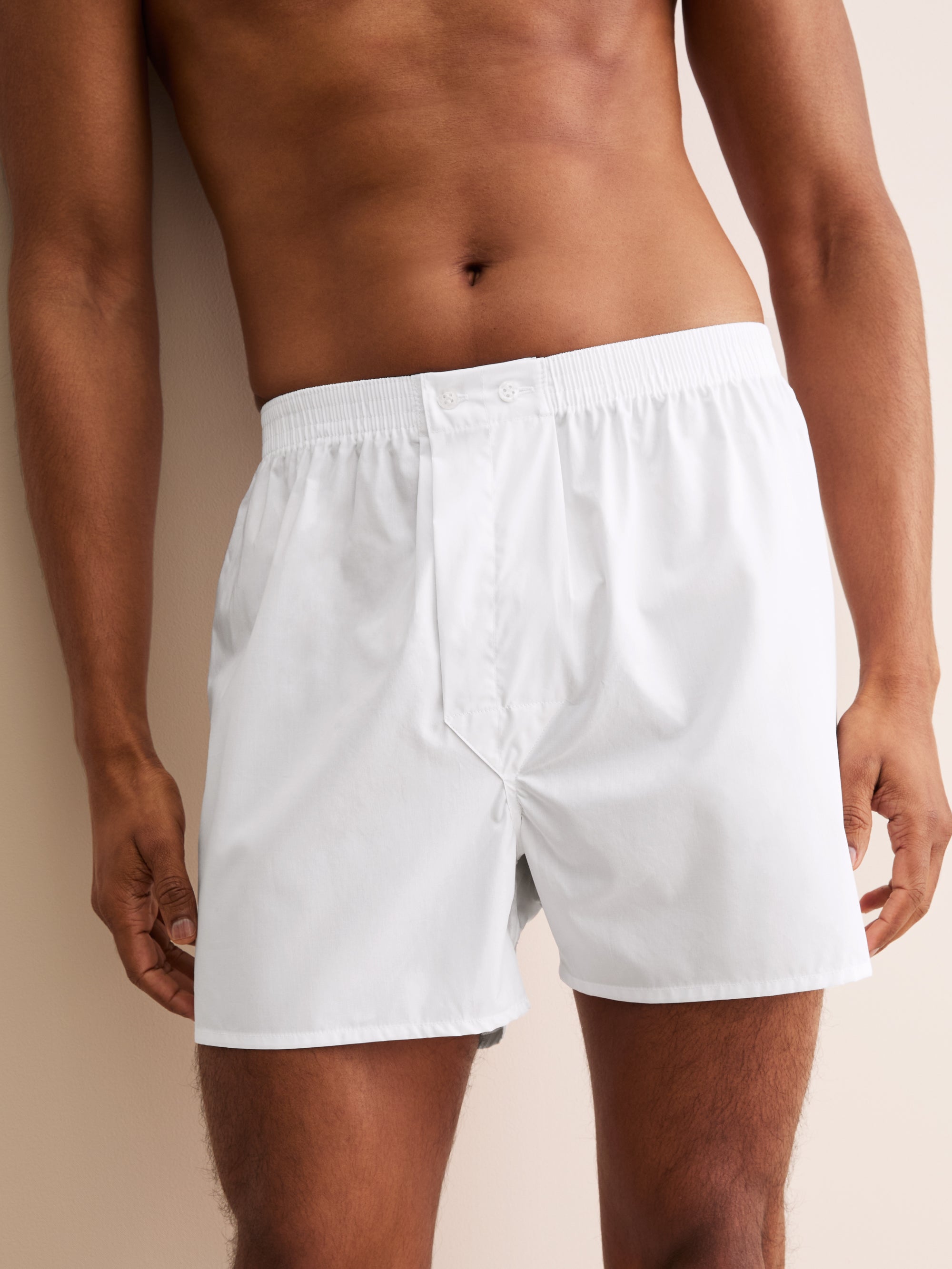 Men's Classic Fit Boxers Savoy Cotton White