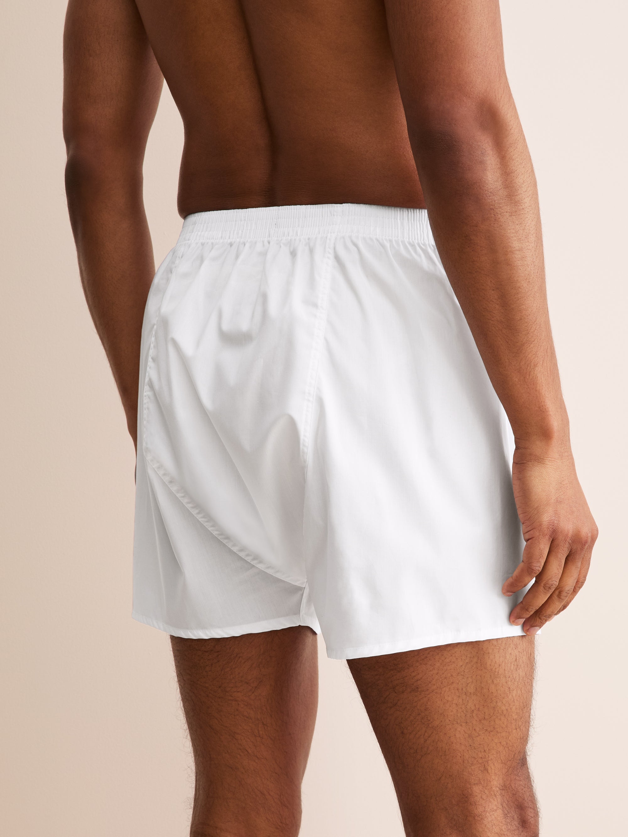 Men's Classic Fit Boxers Savoy Cotton White