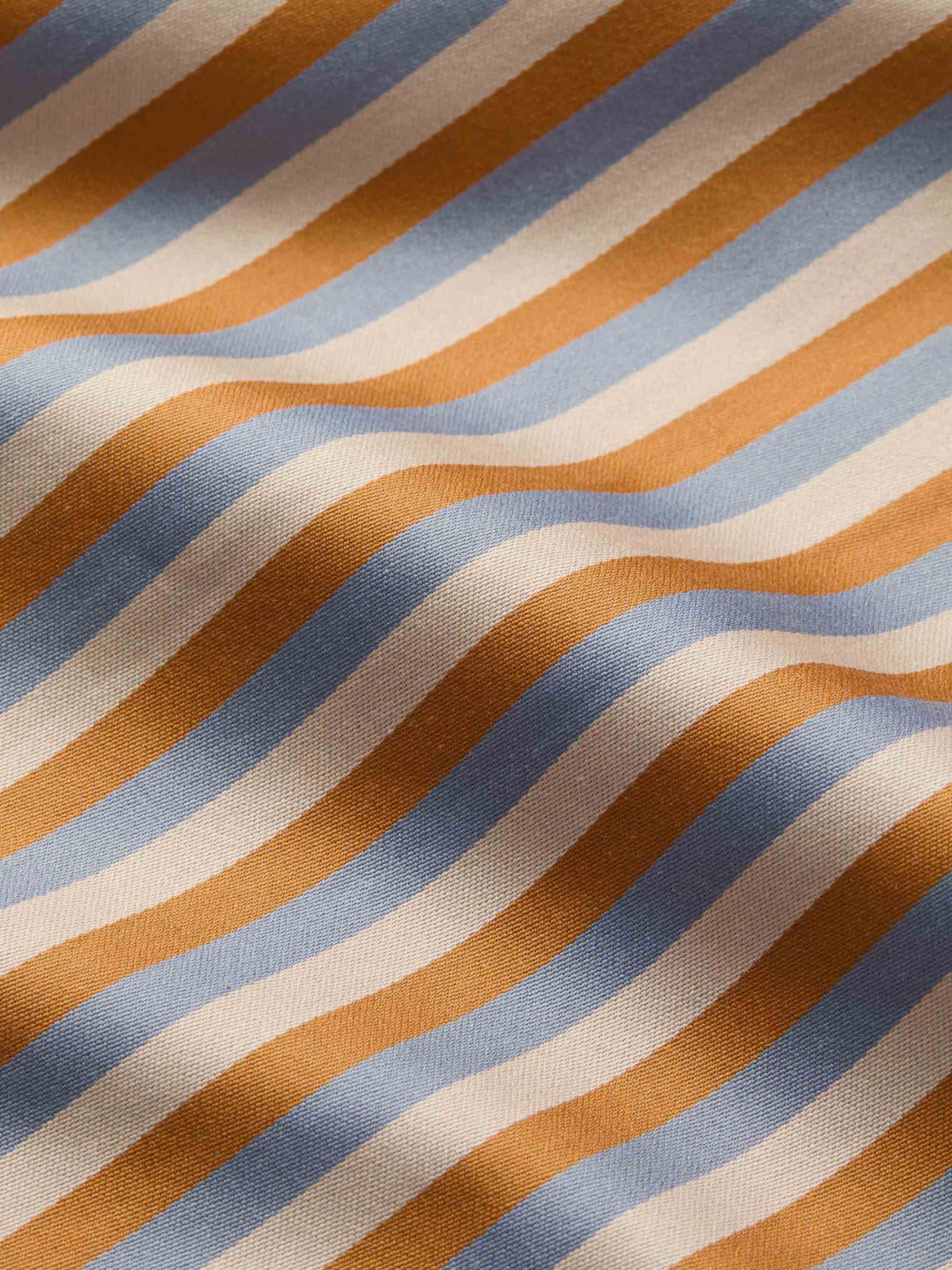 Men's Classic Fit Boxers Wellington Cotton Brown and Blue Multicolour Stripe