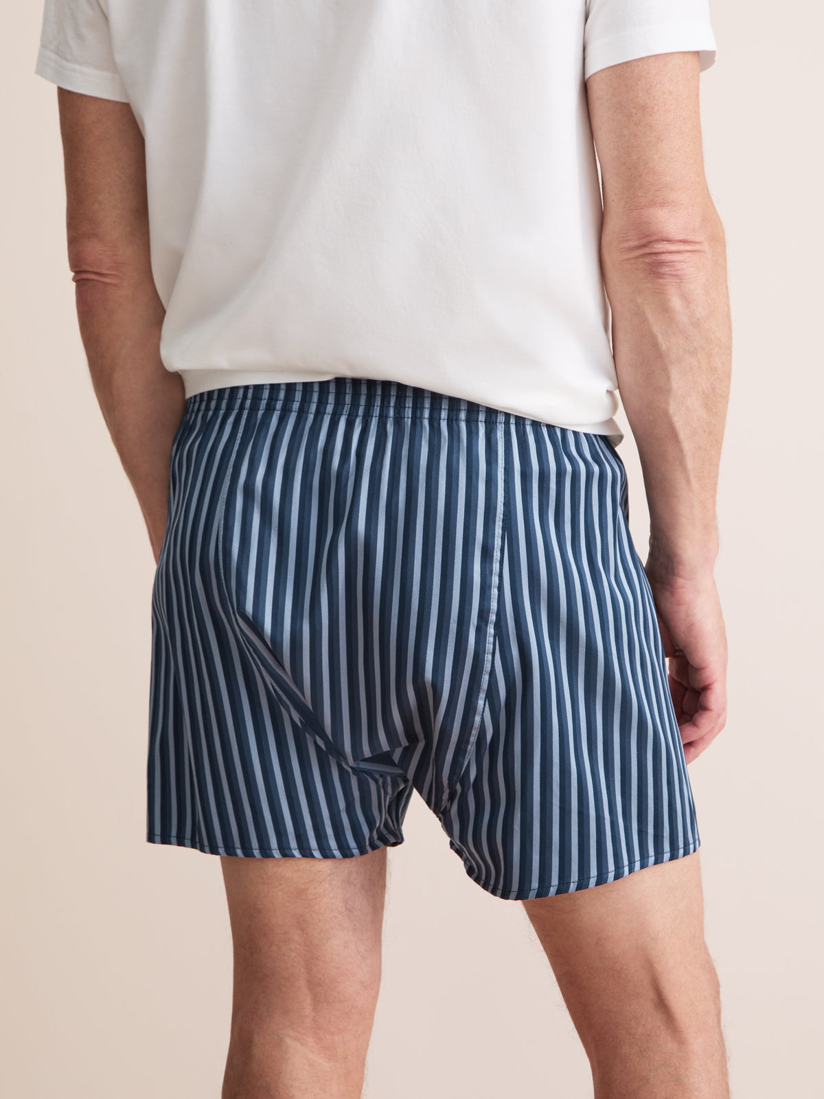 Wellington Cotton Classic Fit Boxers Blue Stripe