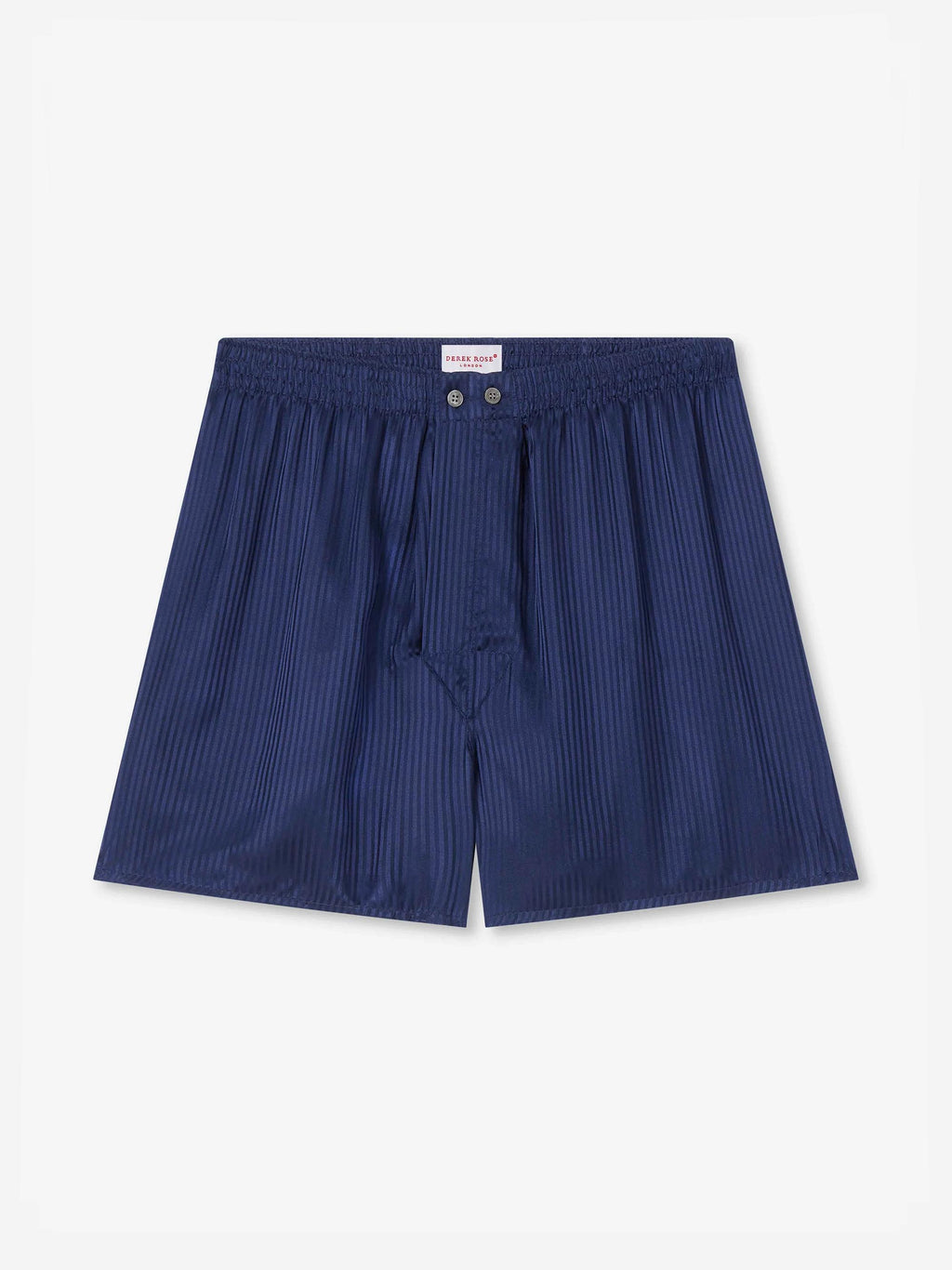 Woburn Silk Classic Fit Boxers Navy Blue Stripe