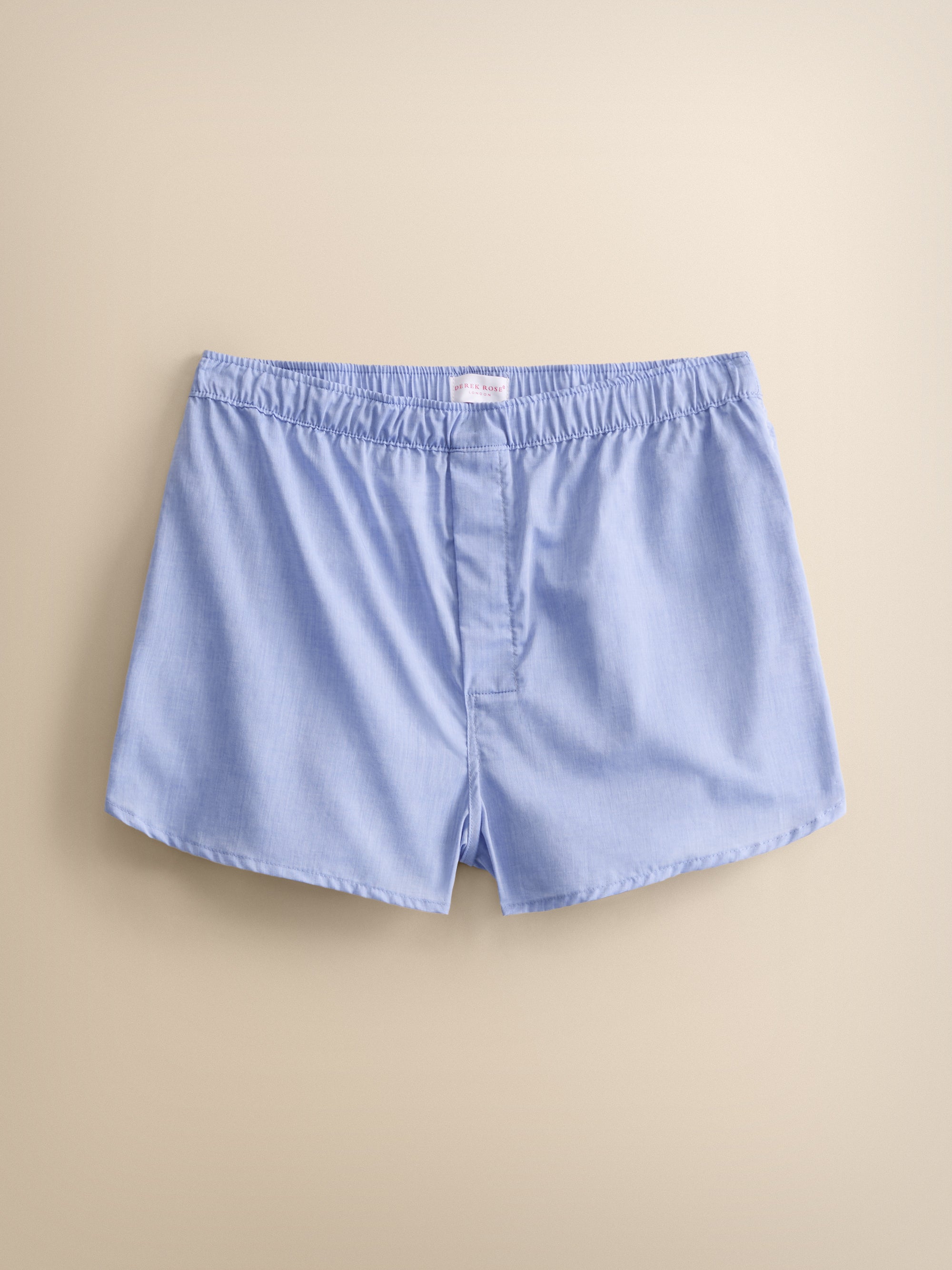 Amalfi Cotton Batiste Modern Fit Boxers Mid Blue