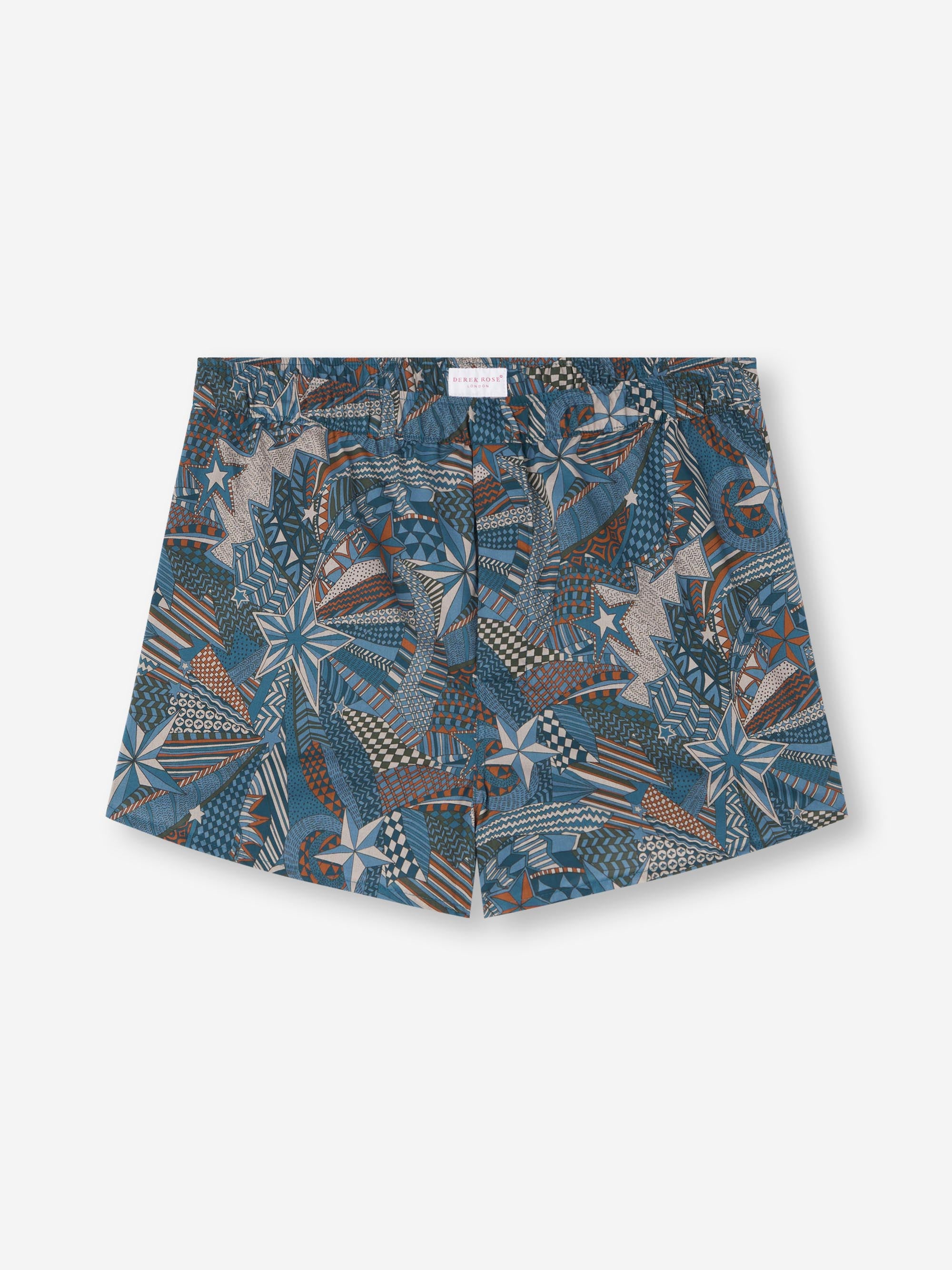 Men's Modern Fit Boxers Cotton Batiste Multicolour Celebration Print