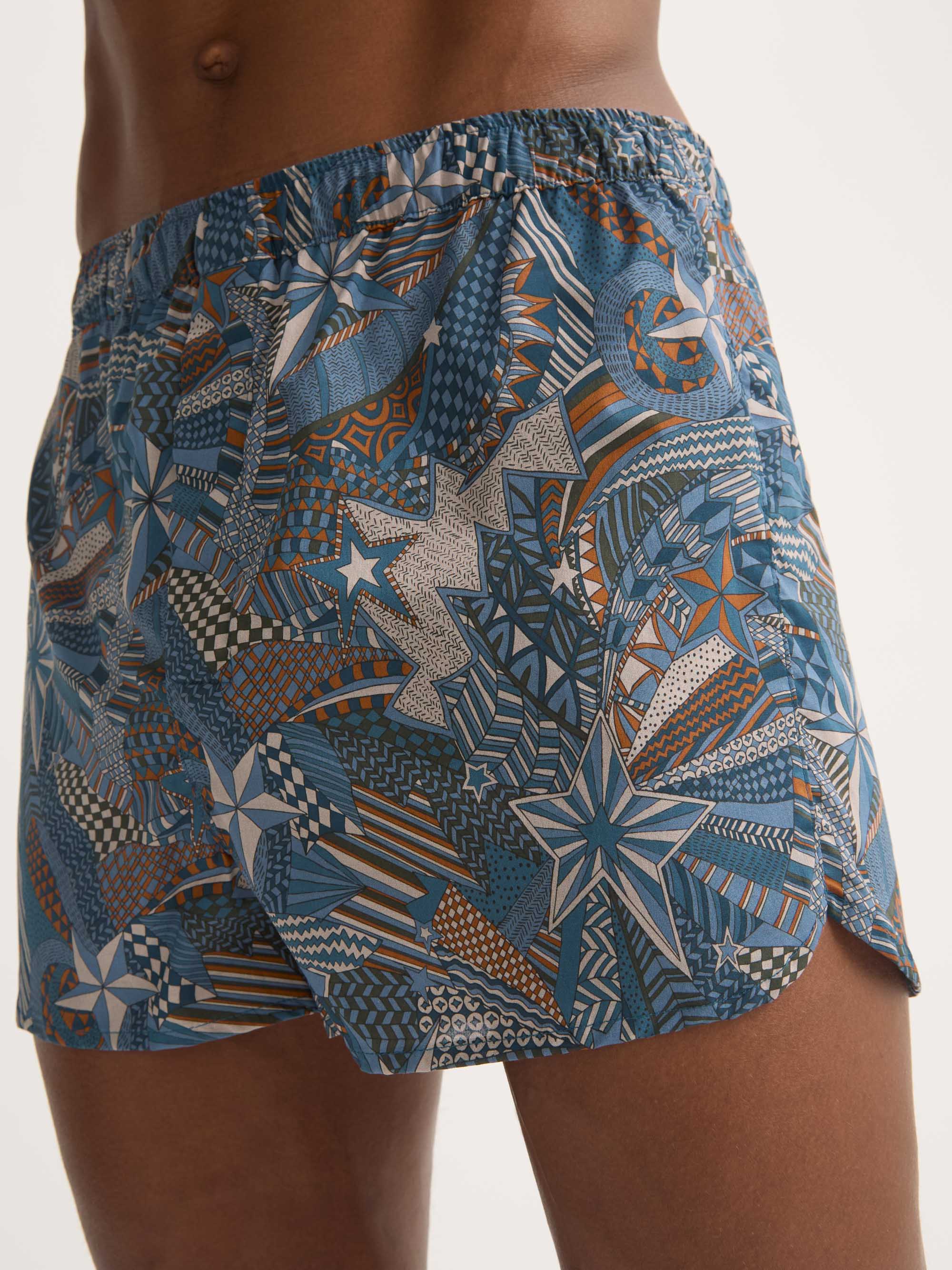 Men's Modern Fit Boxers Cotton Batiste Multicolour Celebration Print