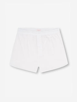 Men's Modern Fit Boxers Savoy Cotton White