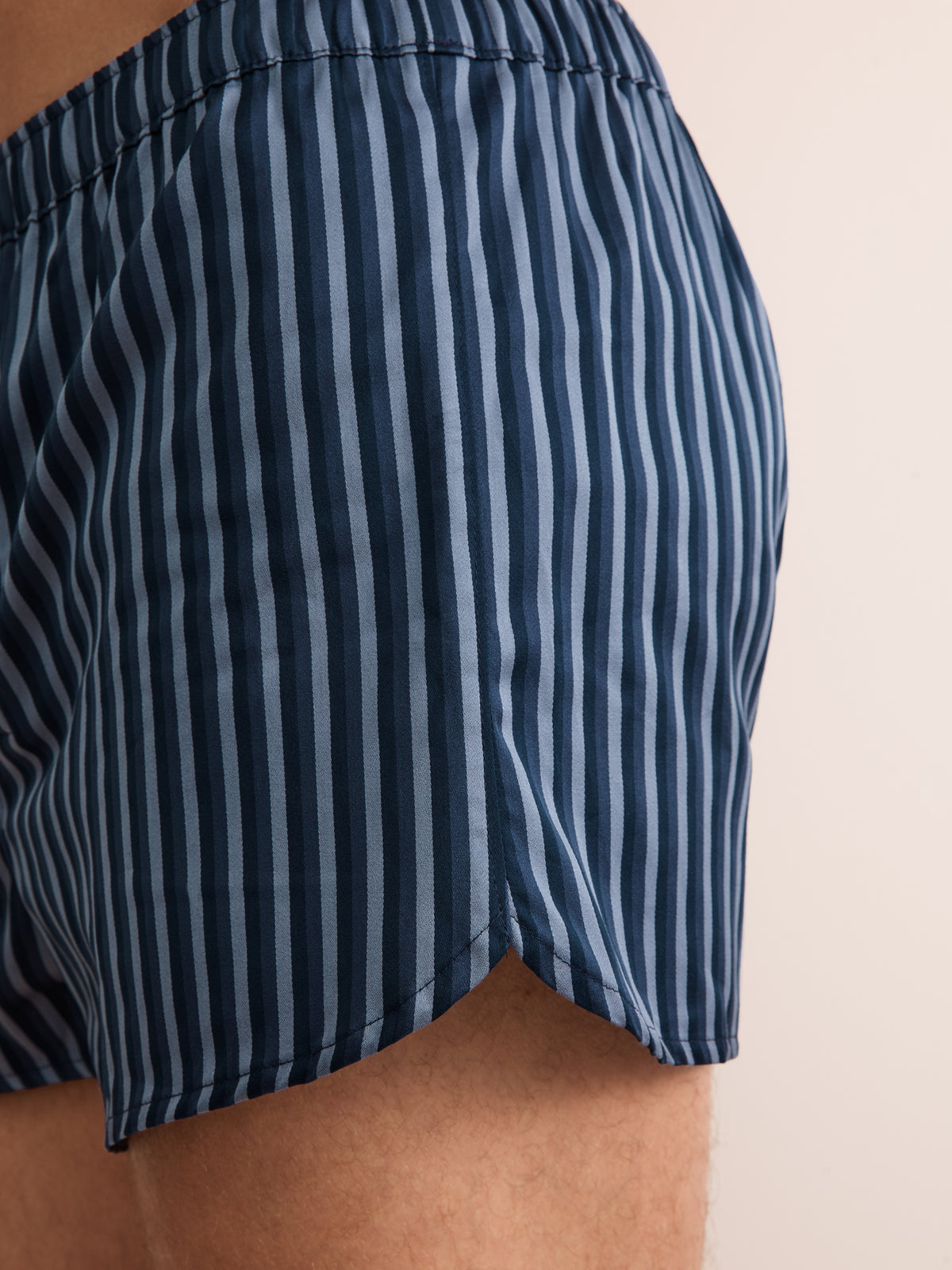 Wellington Cotton Modern Fit Boxers Blue Stripe
