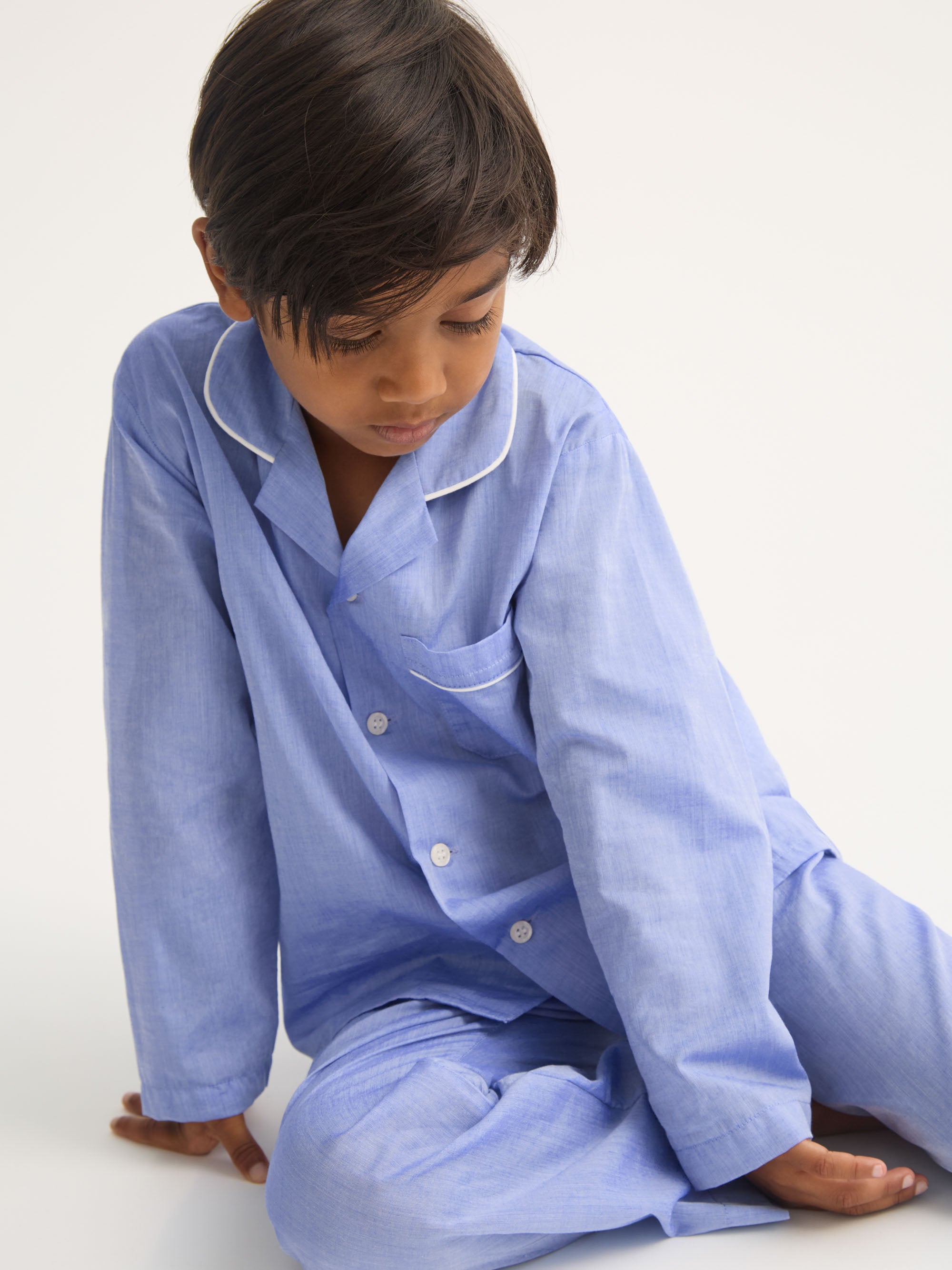Kids' Pyjamas Amalfi Cotton Batiste Blue