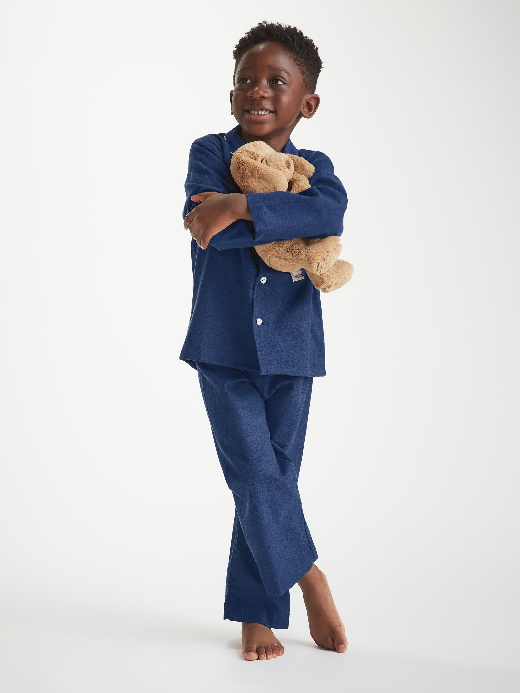 Kids' Pyjamas Balmoral Brushed Cotton Navy