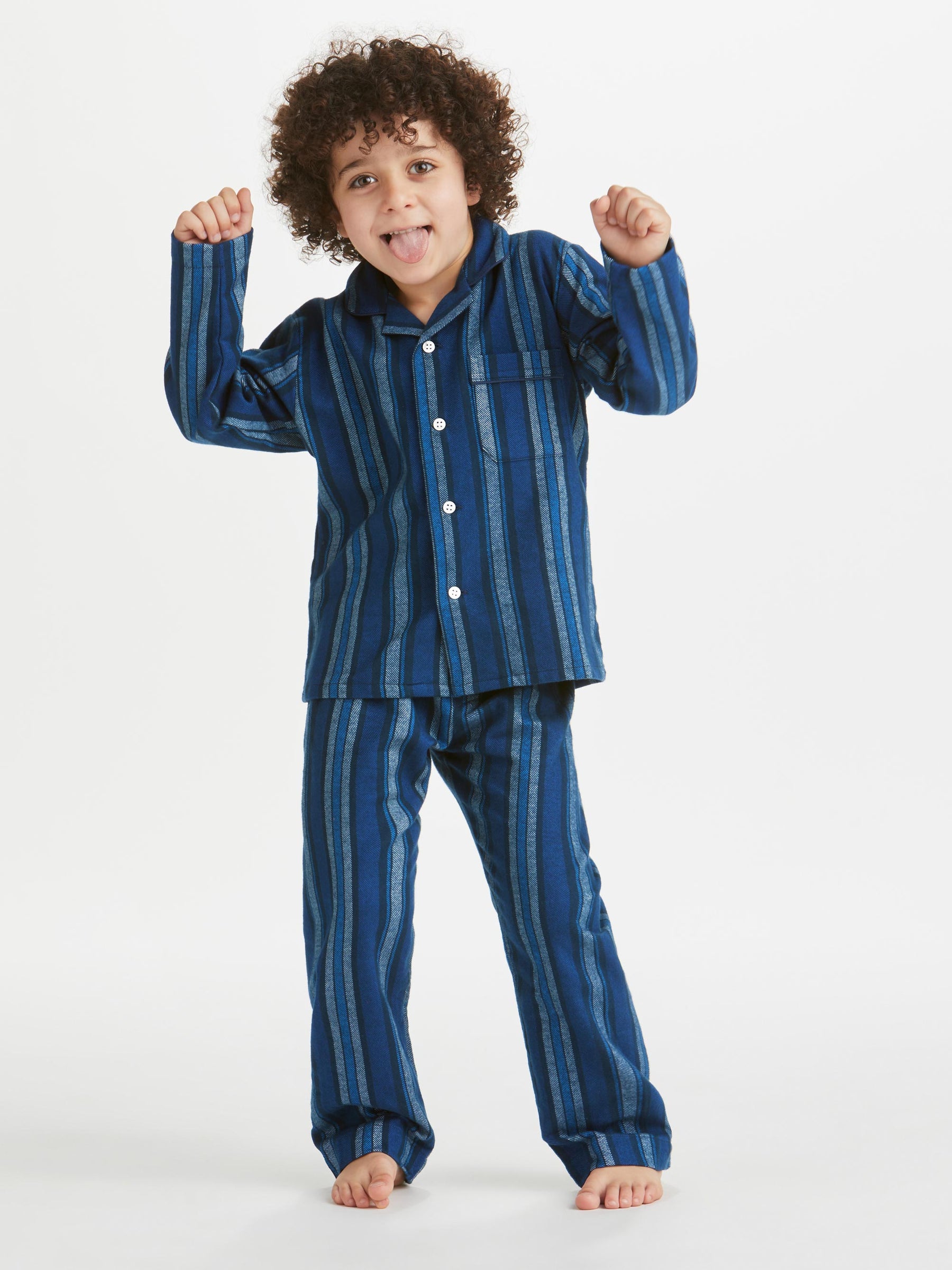 Kids' Pyjamas Kelburn 38 Brushed Cotton Blue