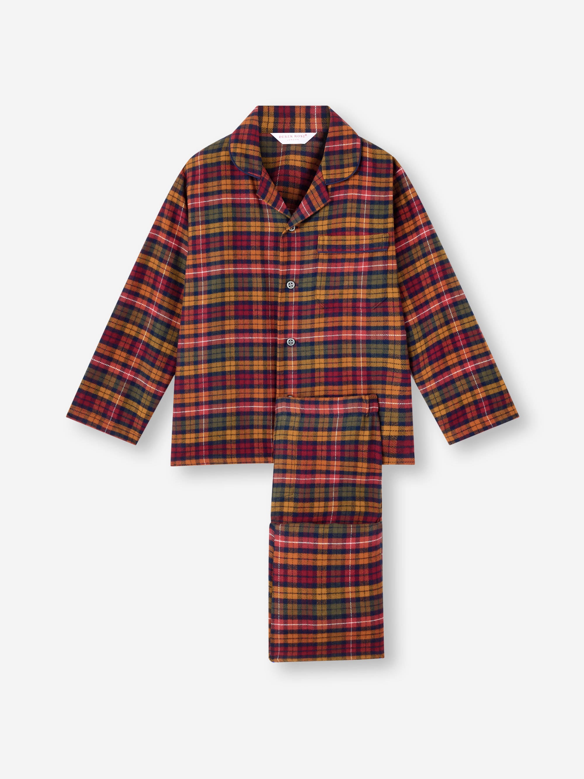 Kids' Pyjamas Kelburn Brushed Cotton Multicolour Check