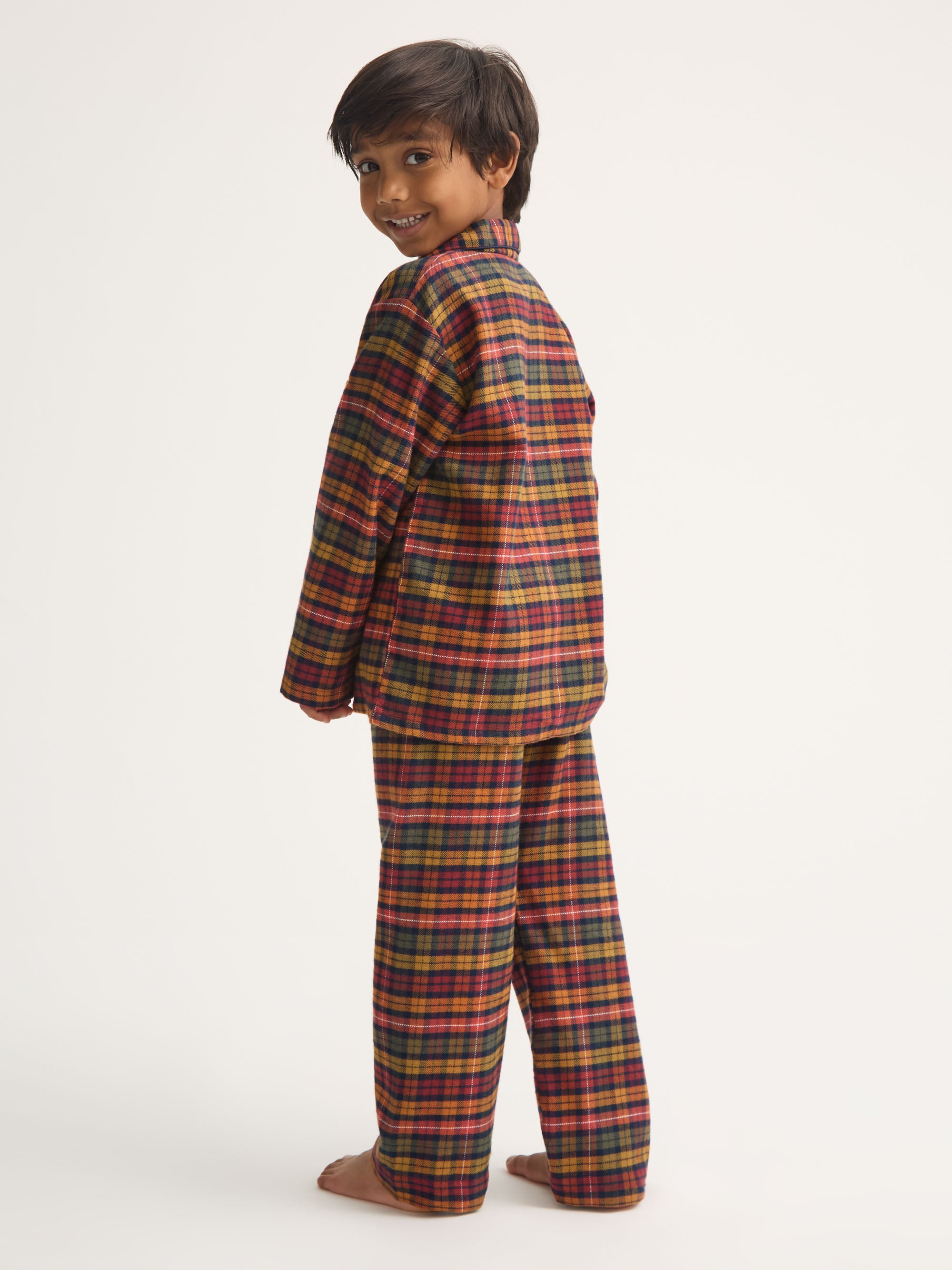 Kids' Pyjamas Kelburn Brushed Cotton Multicolour Check
