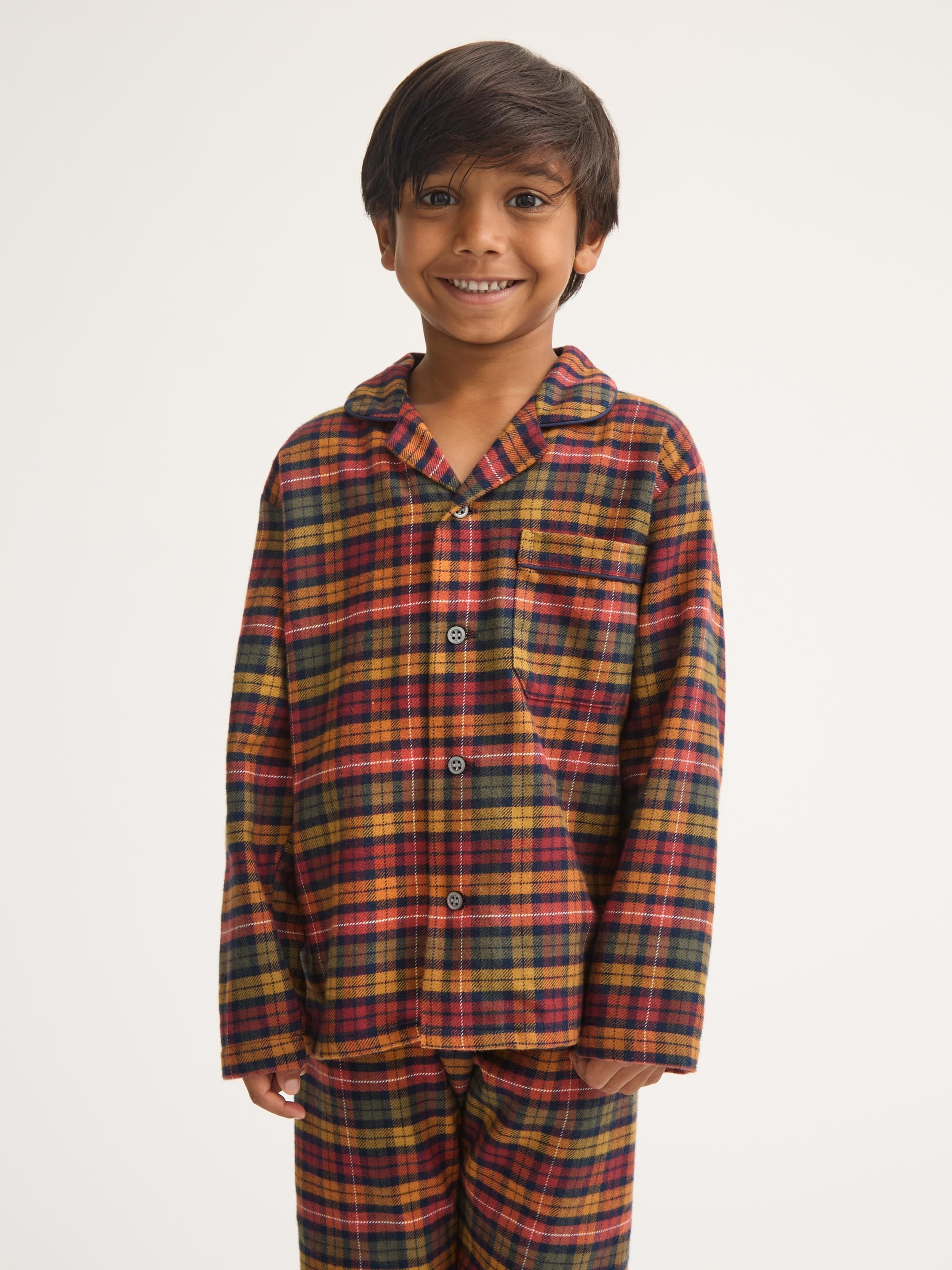 Kids' Pyjamas Kelburn Brushed Cotton Multicolour Check