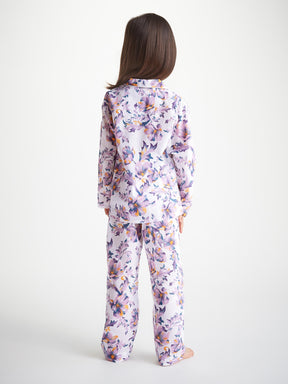 Kids' Pyjamas Cotton Batiste White Wildflower Print