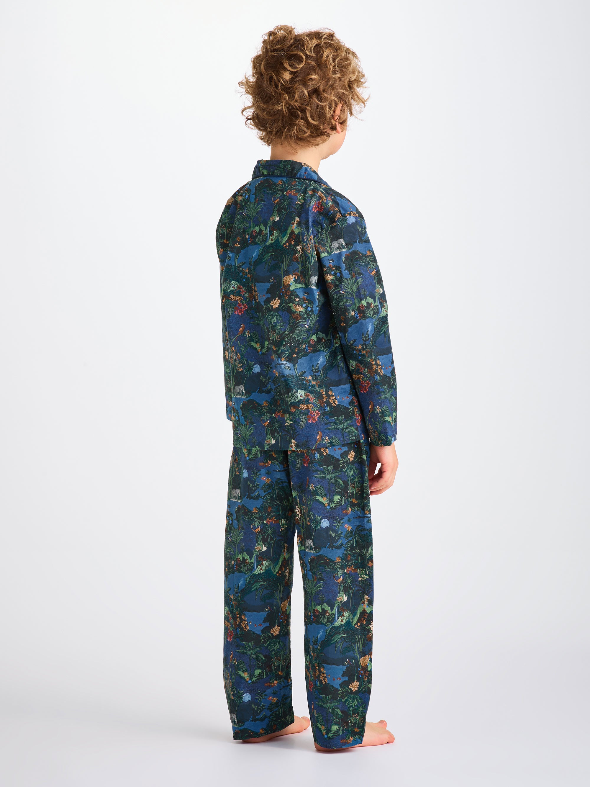 Kids' Pyjamas Cotton Batiste Multi Midnight Jungle Print