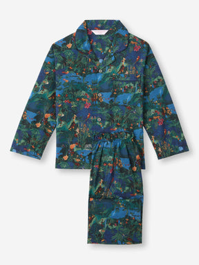 Kids' Pyjamas Cotton Batiste Multi Midnight Jungle Print
