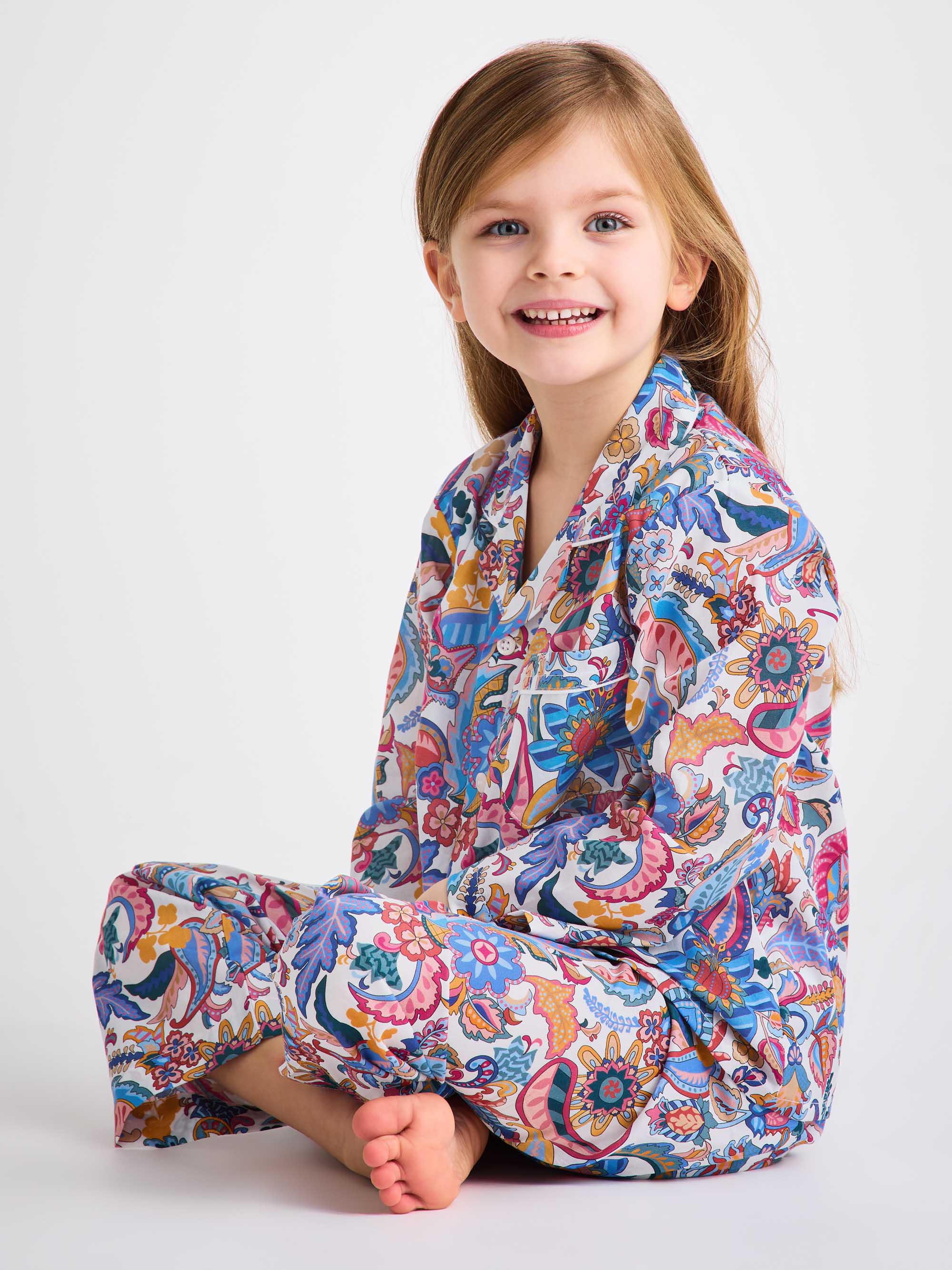 Kids' Pyjamas Cotton Batiste Multi Jungle Paisley Print