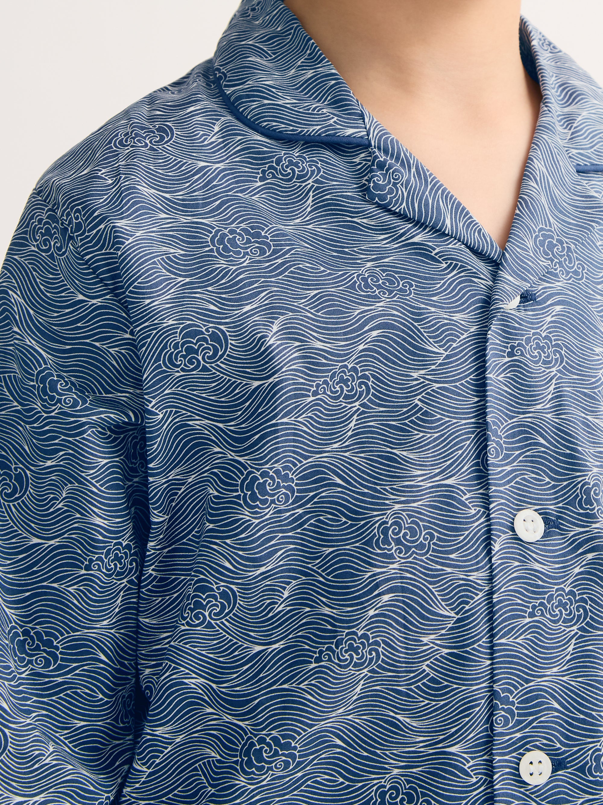 Kids' Pyjamas Cotton Batiste Navy Blue Night Sky Print