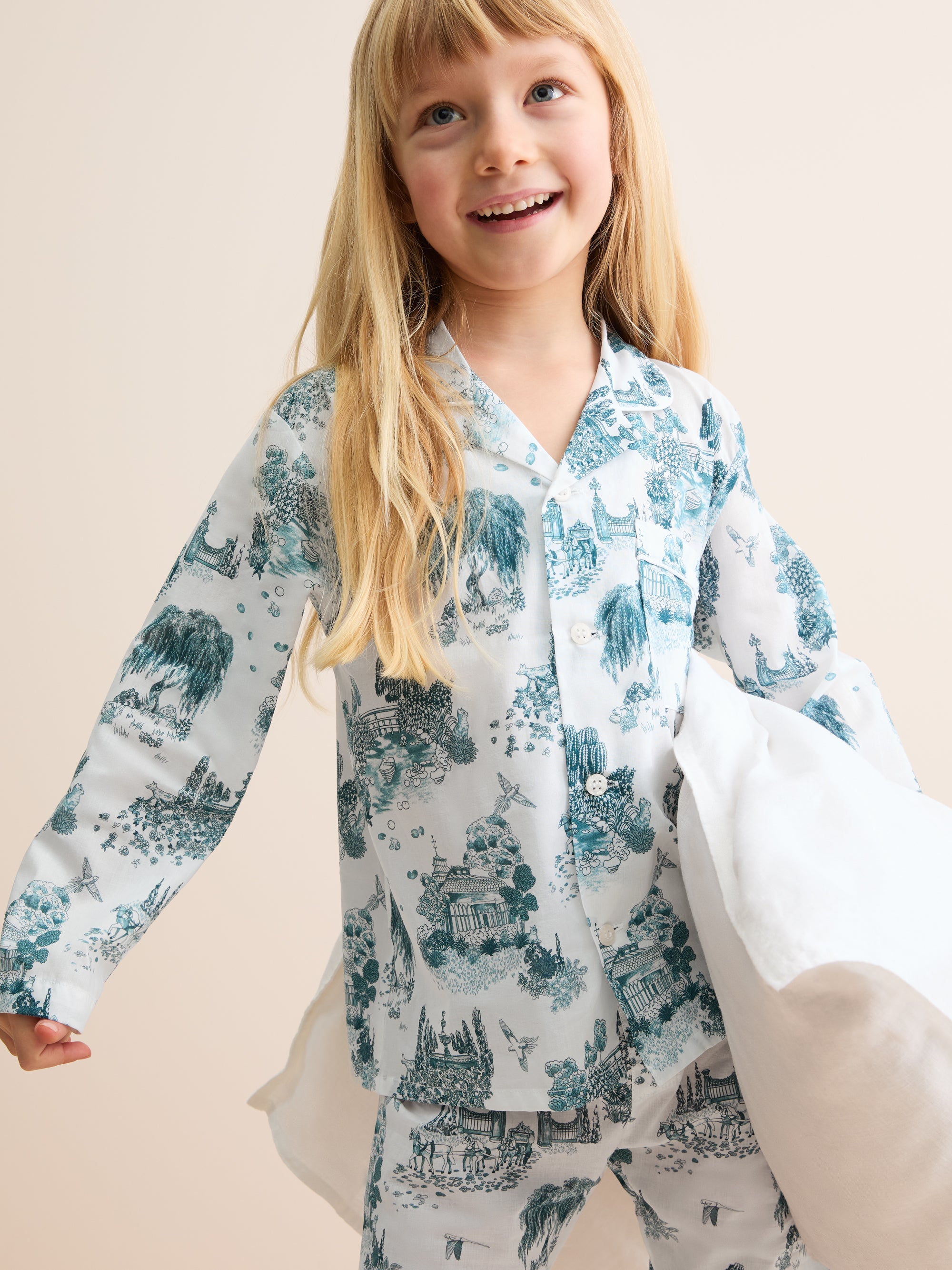 Kids' Pyjamas London Toile White