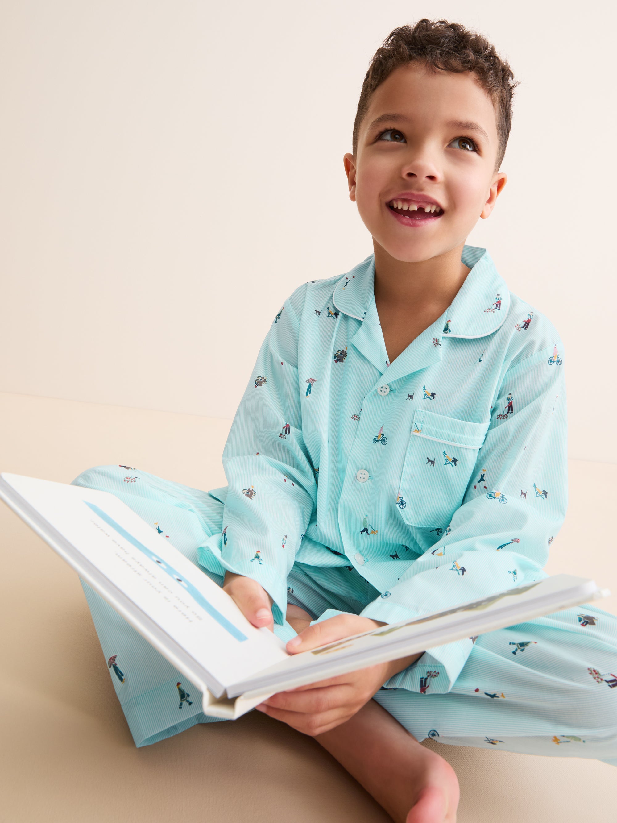 Kids' Pyjamas People of London Blue Stripe
