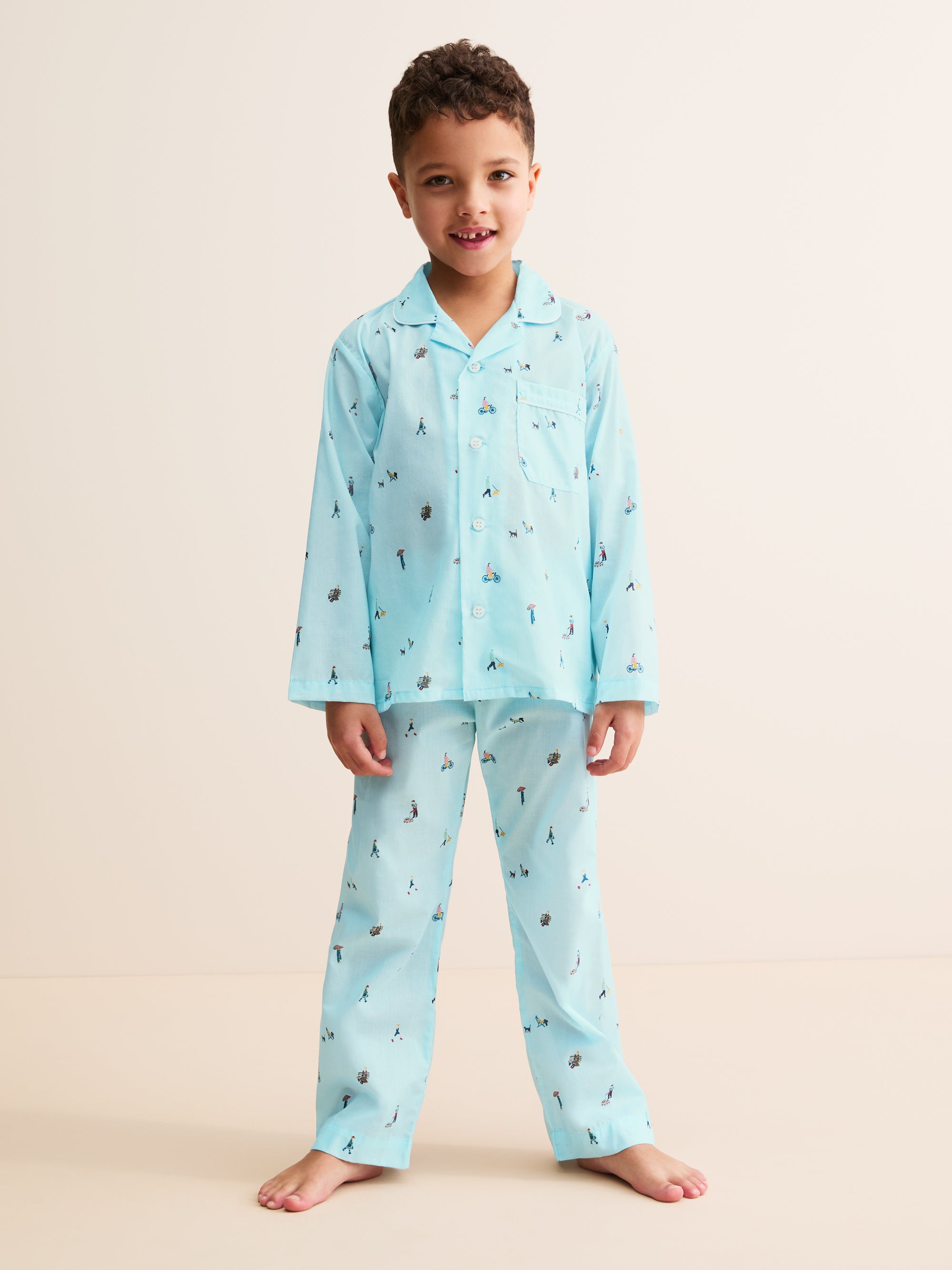 Kids' Pyjamas People of London Blue Stripe