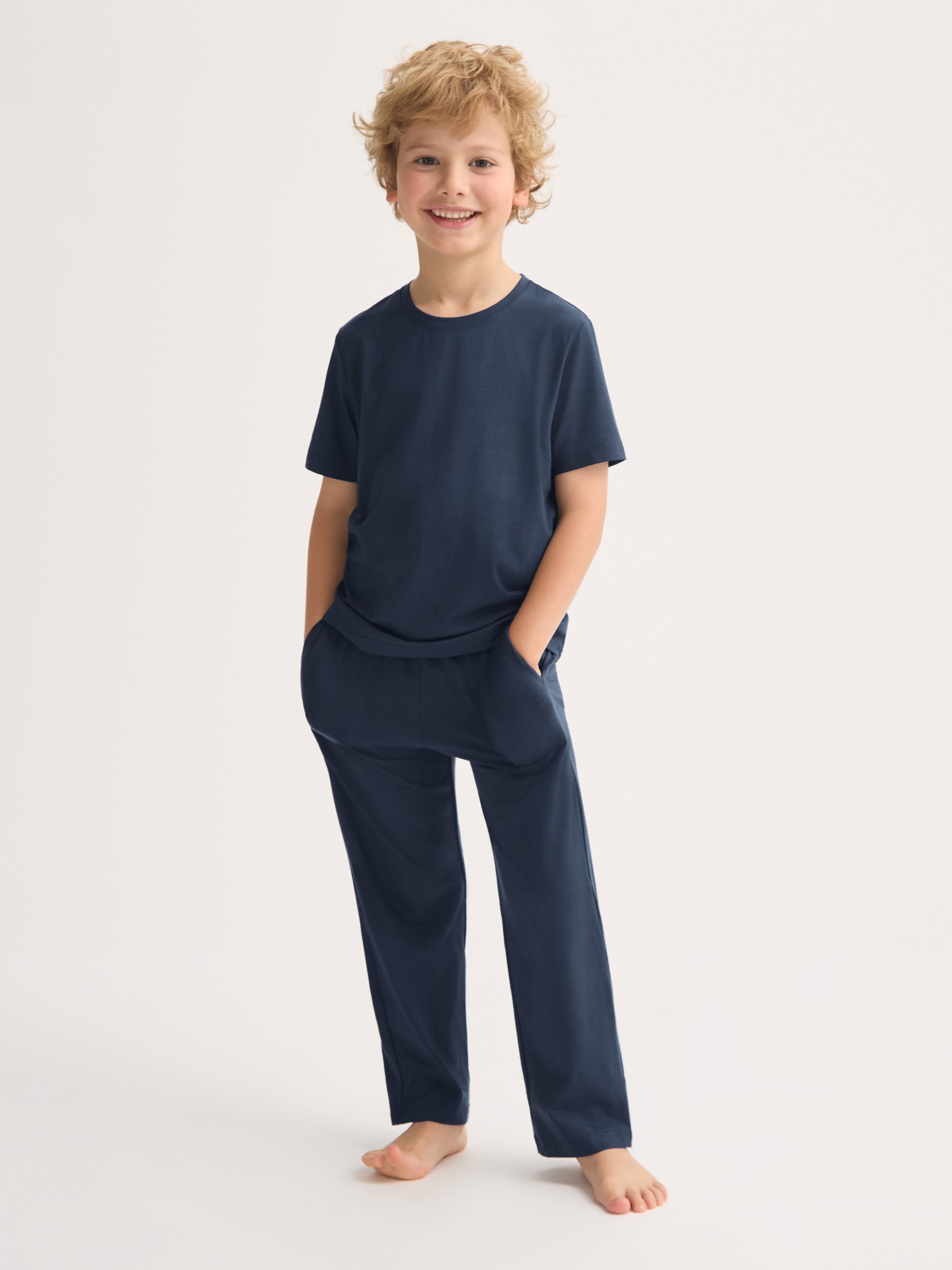 Kids' Lounge Set Basel Micro Modal Stretch Navy