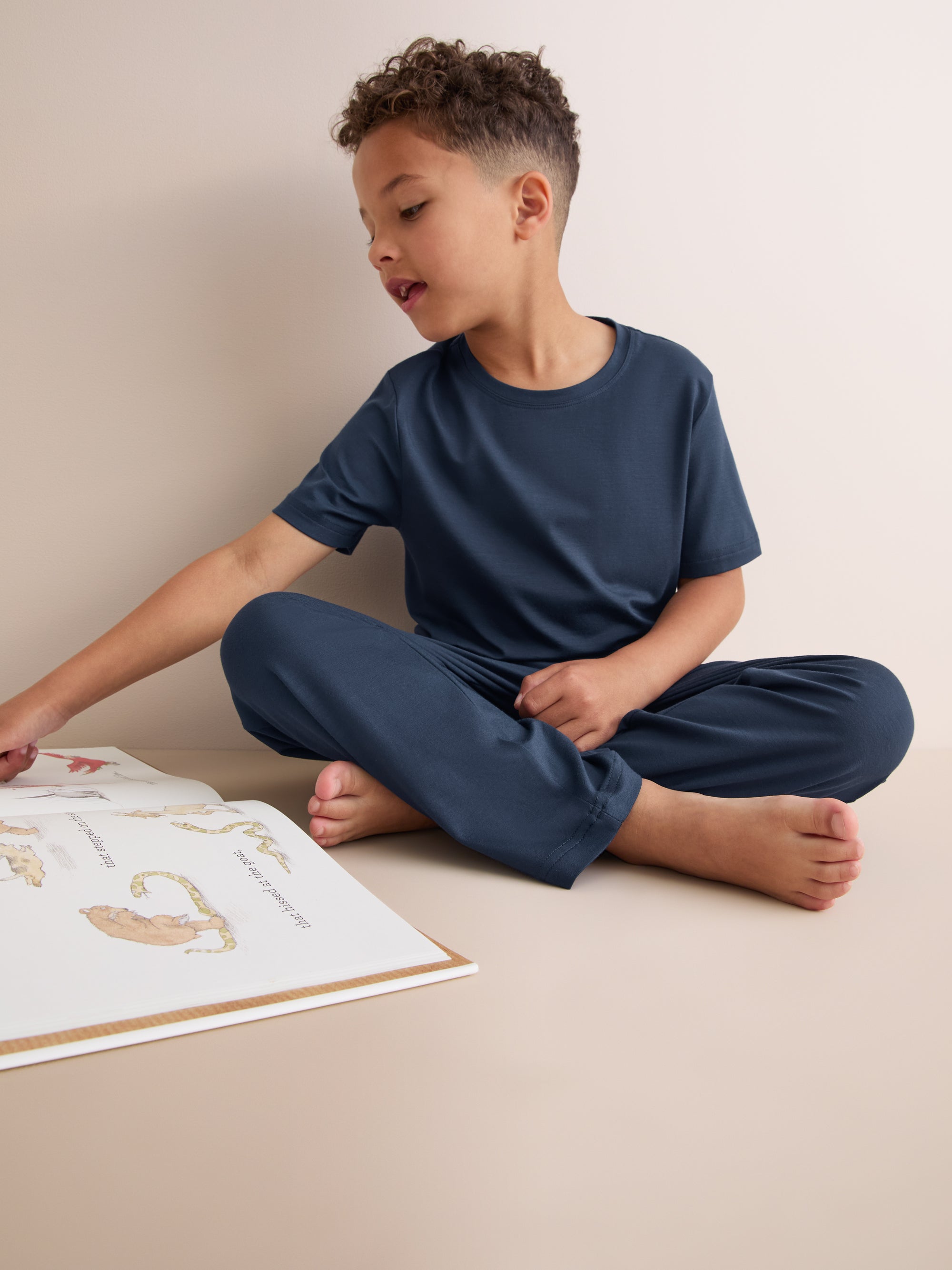 Kids' Lounge Set Basel Micro Modal Stretch Navy