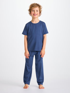 Kids' Lounge Set Basel Micro Modal Stretch Sapphire