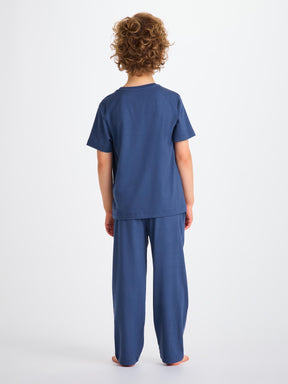 Kids' Lounge Set Basel Micro Modal Stretch Sapphire