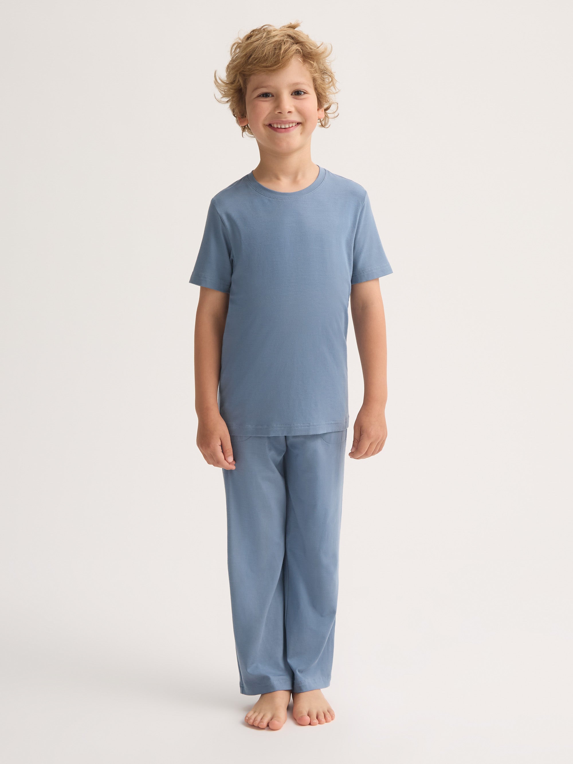 Kids' Lounge Set Basel Micro Modal Stretch Storm Blue