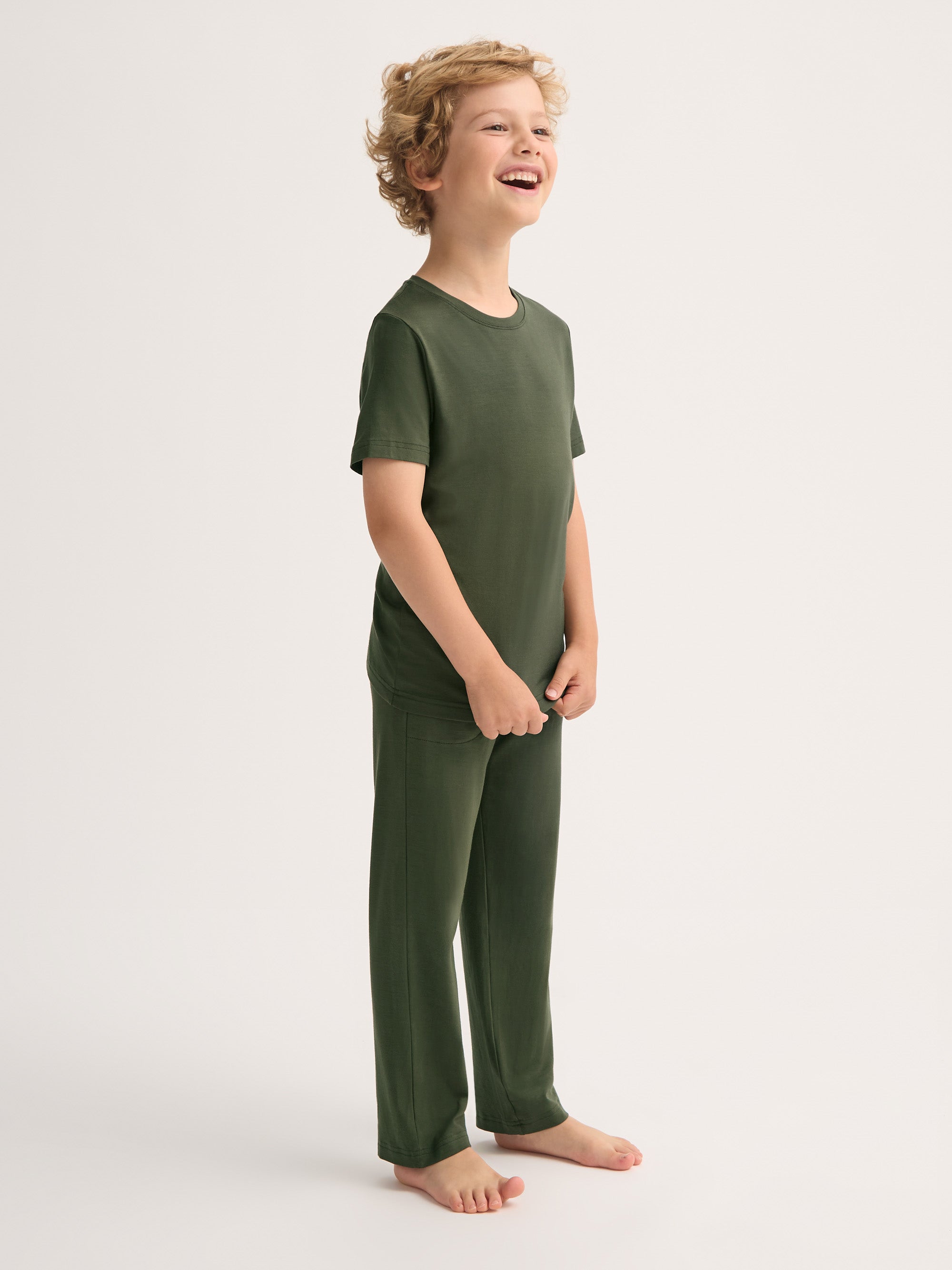 Kids' Lounge Set Basel Micro Modal Stretch Evergreen