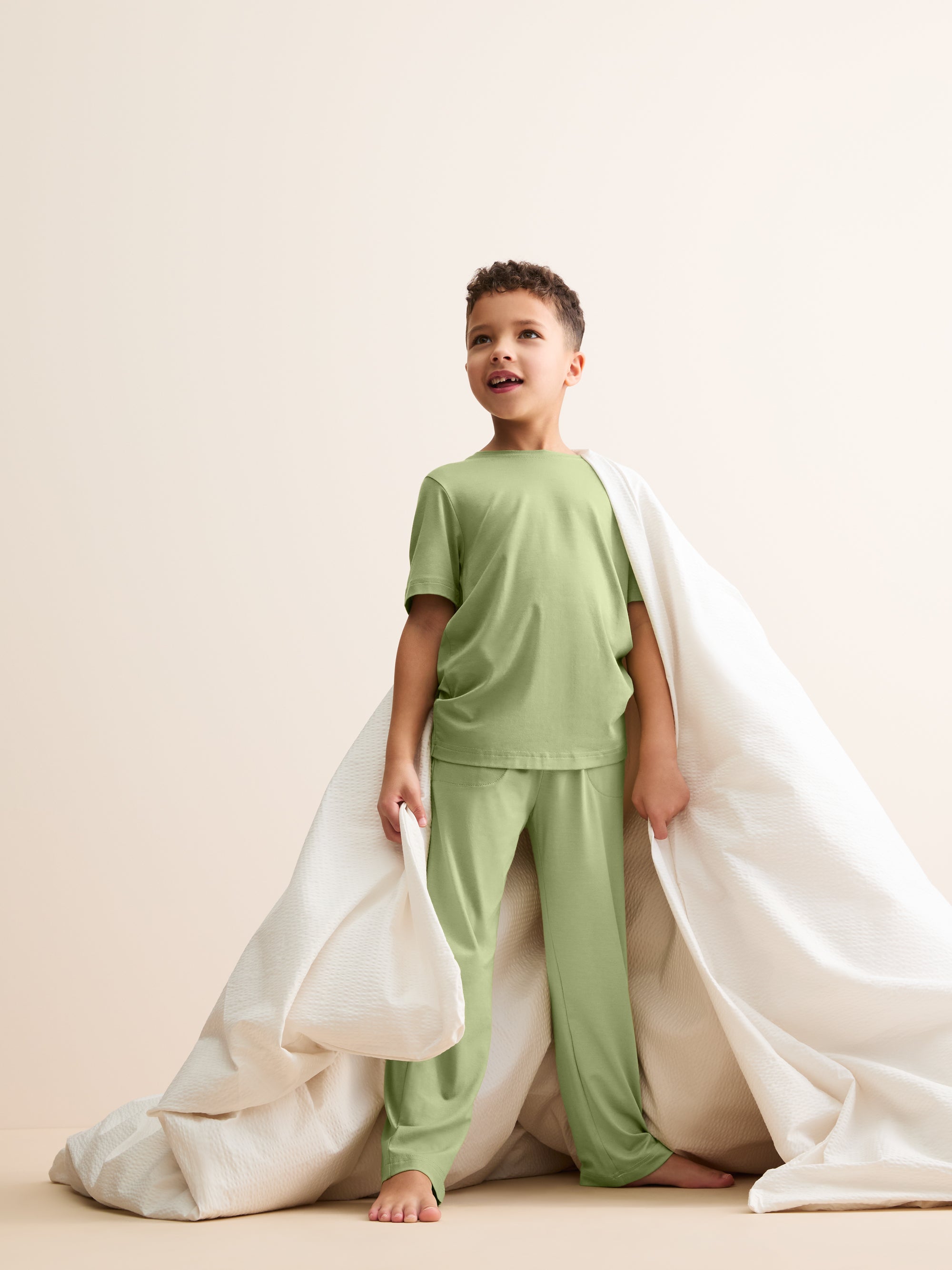Kids' Lounge Set Basel Micro Modal Stretch Pear Green