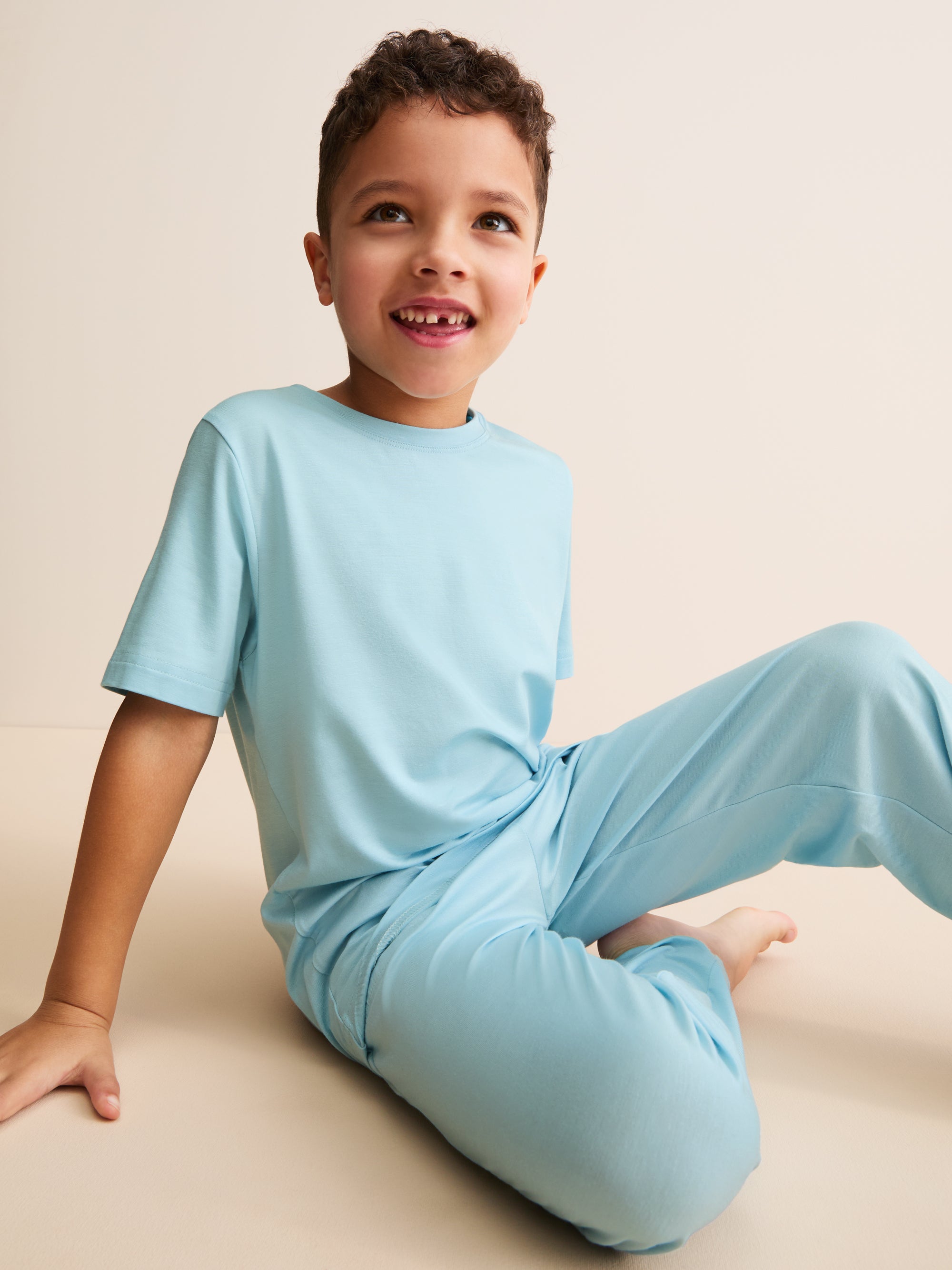 Kids' Lounge Set Basel Micro Modal Stretch Powder Blue
