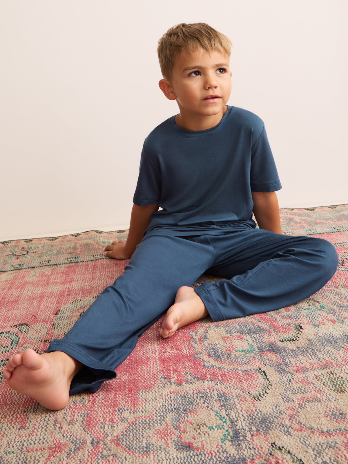Basel Micro Modal Lounge Set Ocean Blue