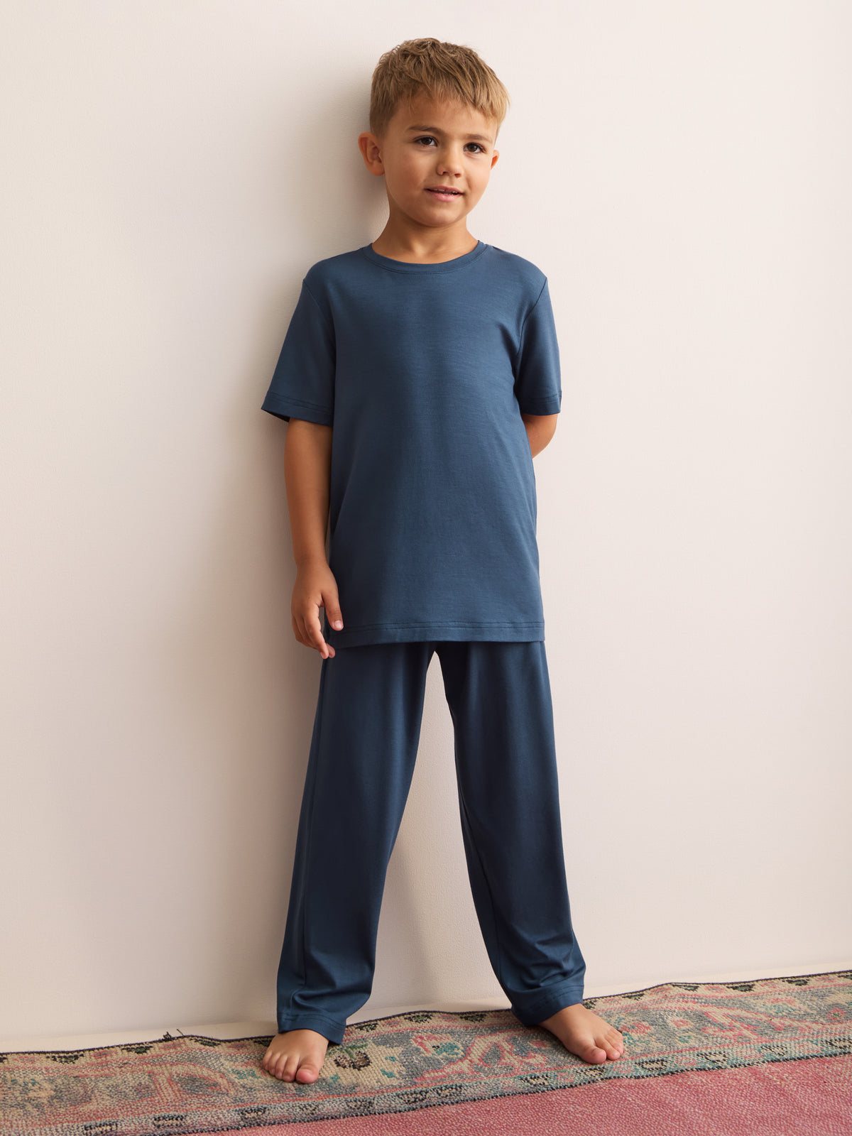 Basel Micro Modal Lounge Set Ocean Blue