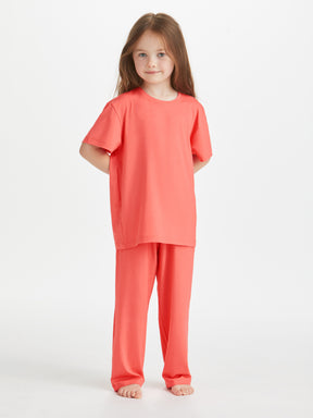 Kids' Lounge Set Lara Micro Modal Stretch Coral