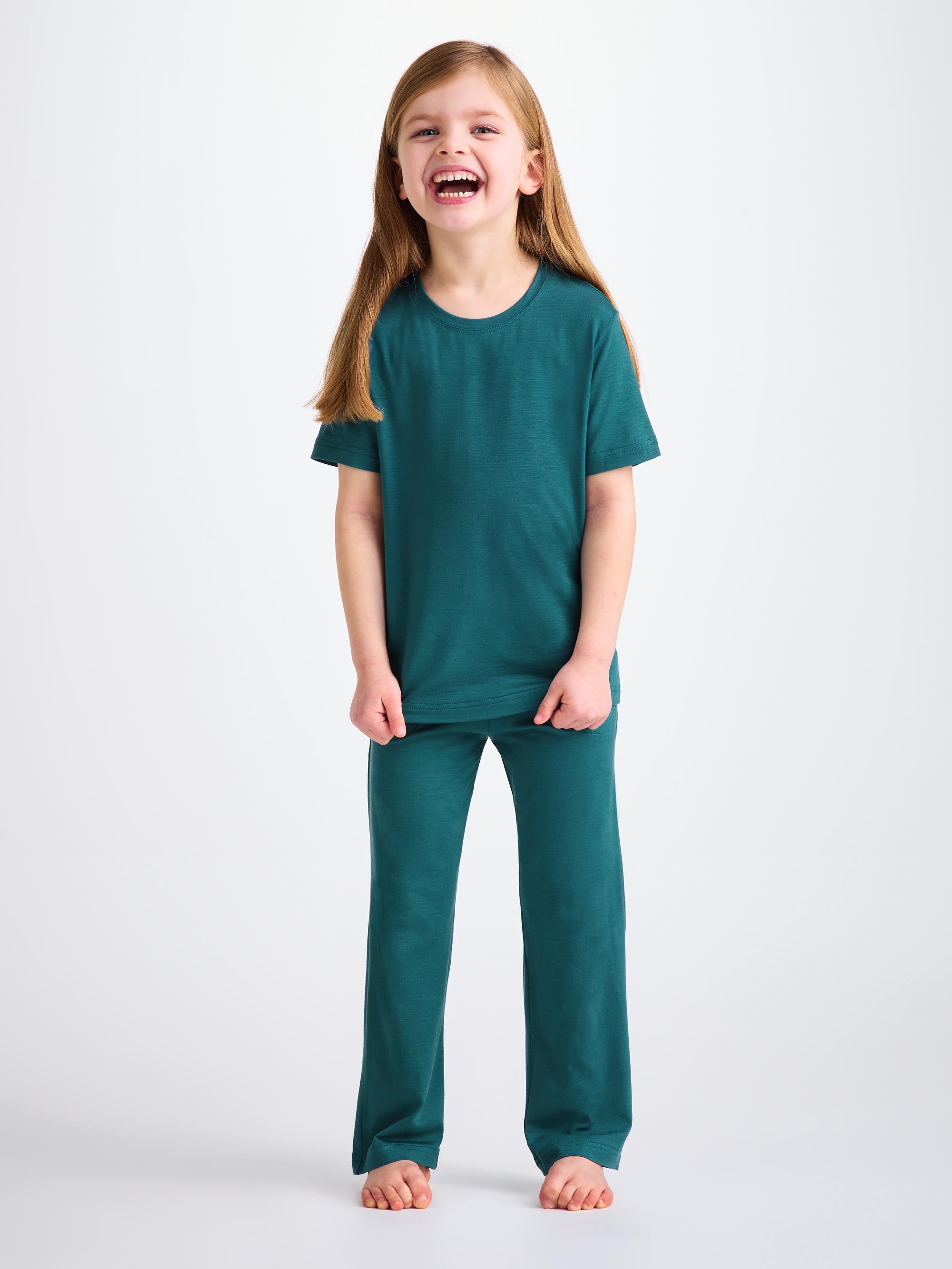 Kids' Lounge Set Lara Micro Modal Stretch Jungle Green