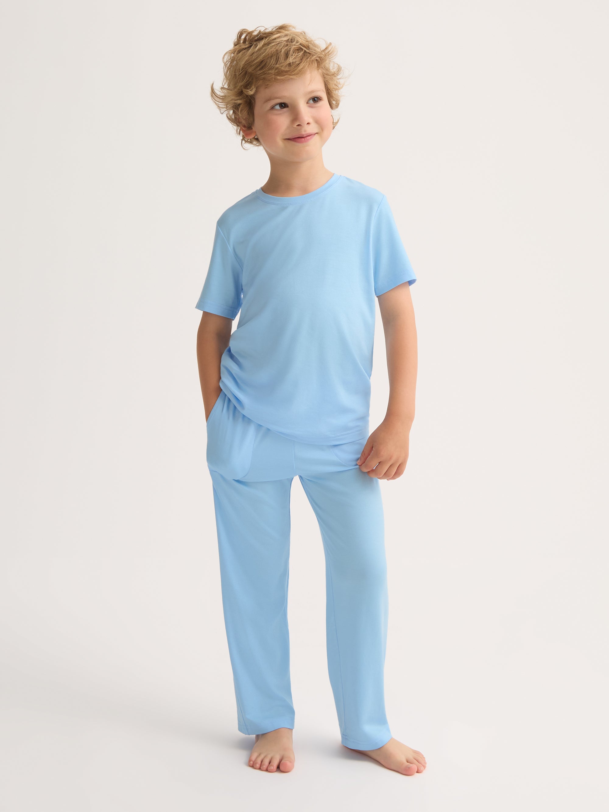 Kids' Lounge Set Lara Micro Modal Stretch Sky Blue