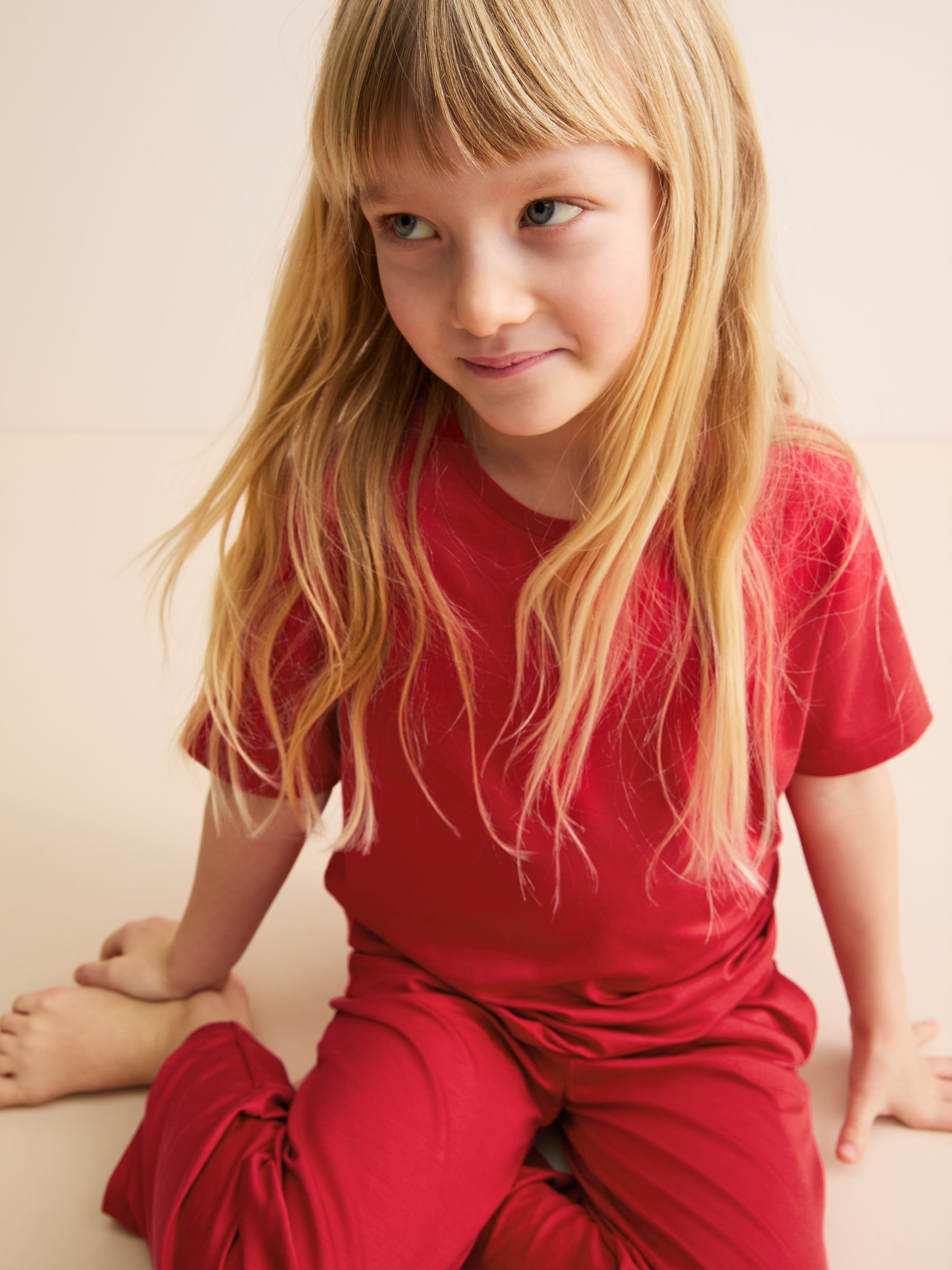 Kids' Lounge Set Lara Micro Modal Stretch Cherry Red
