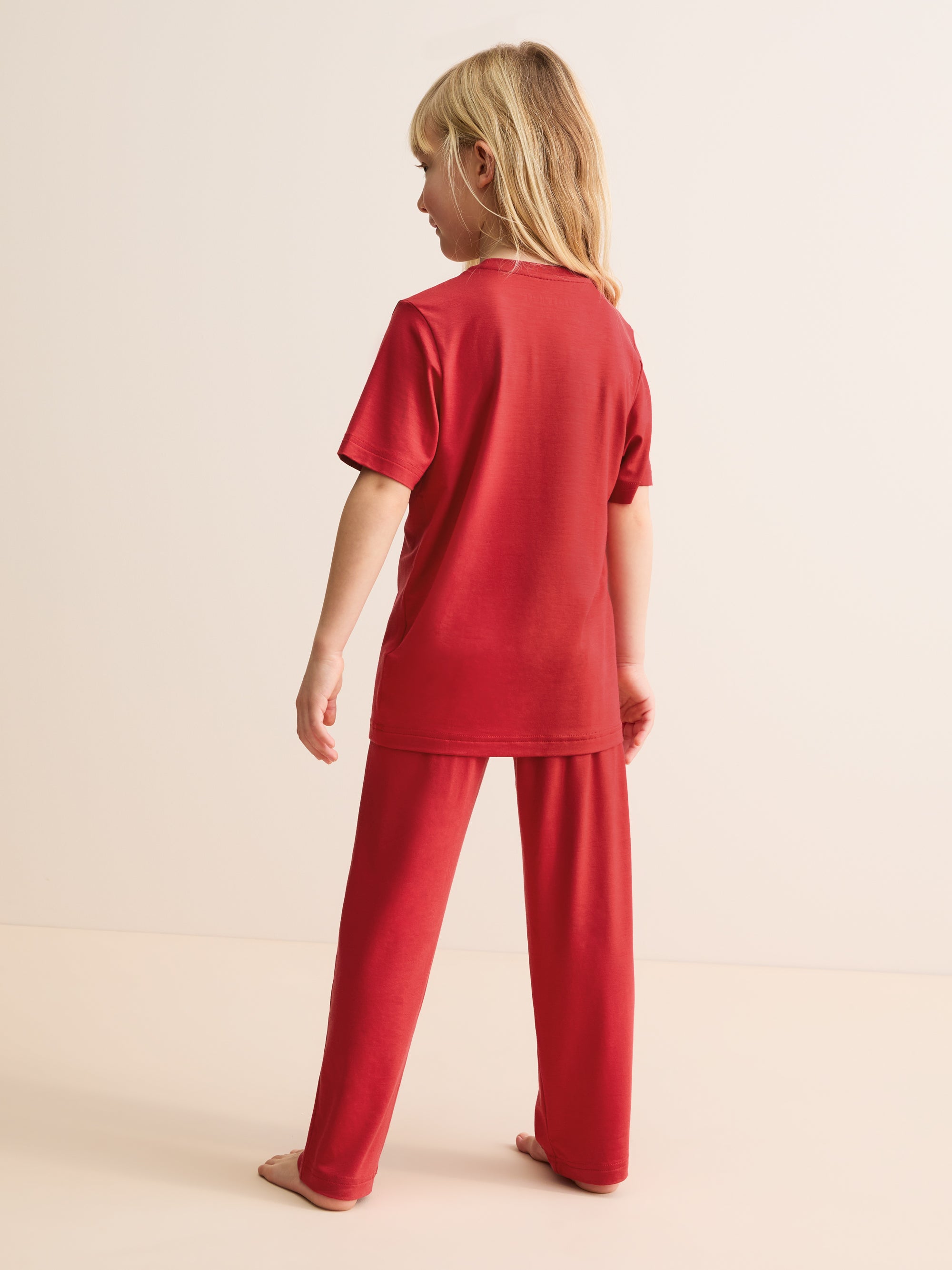 Kids' Lounge Set Lara Micro Modal Stretch Cherry Red