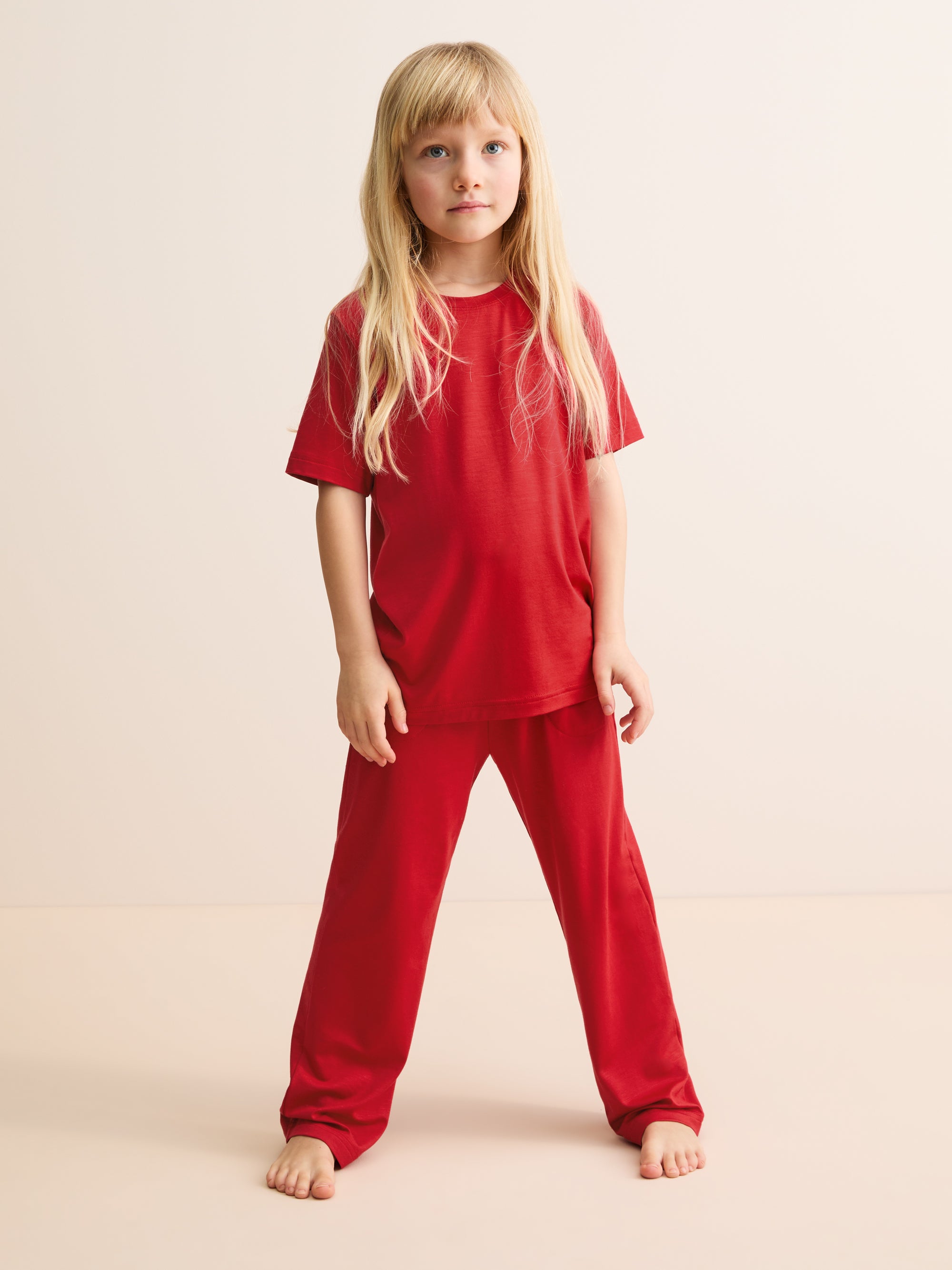 Kids' Lounge Set Lara Micro Modal Stretch Cherry Red
