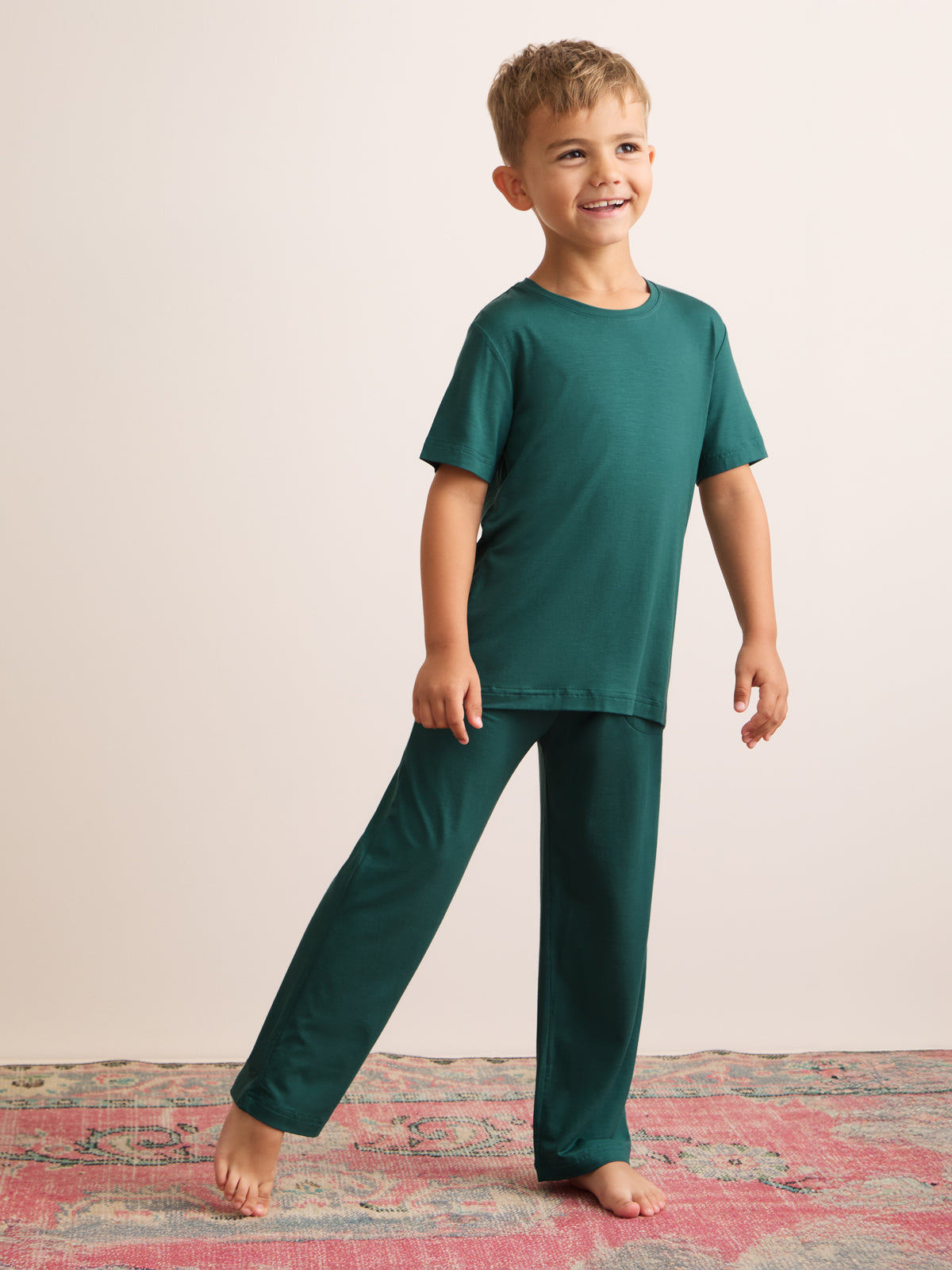 Lara Micro Modal Lounge Set Muted Teal
