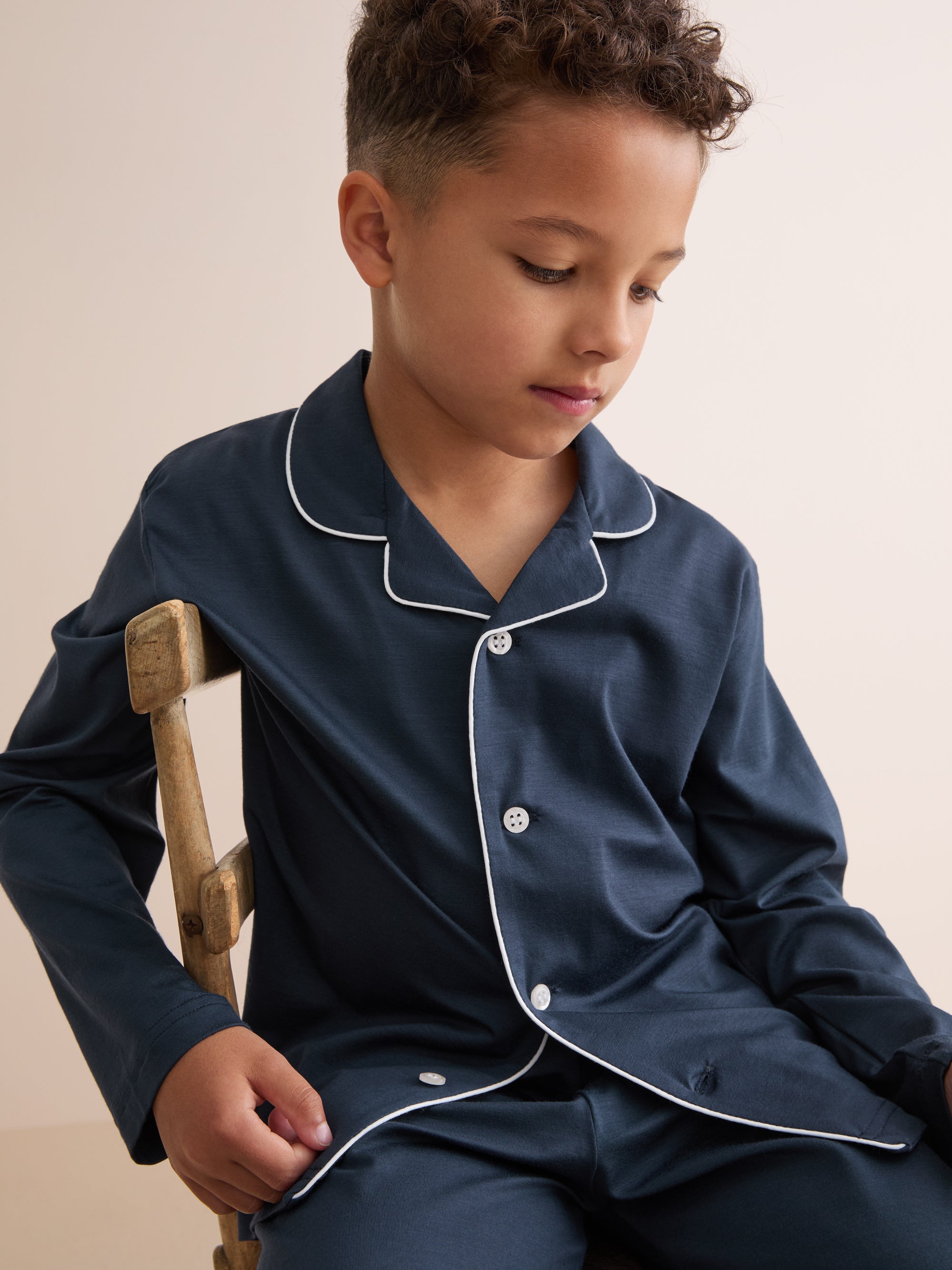 Kids' Pyjamas Basel Micro Modal Stretch Navy