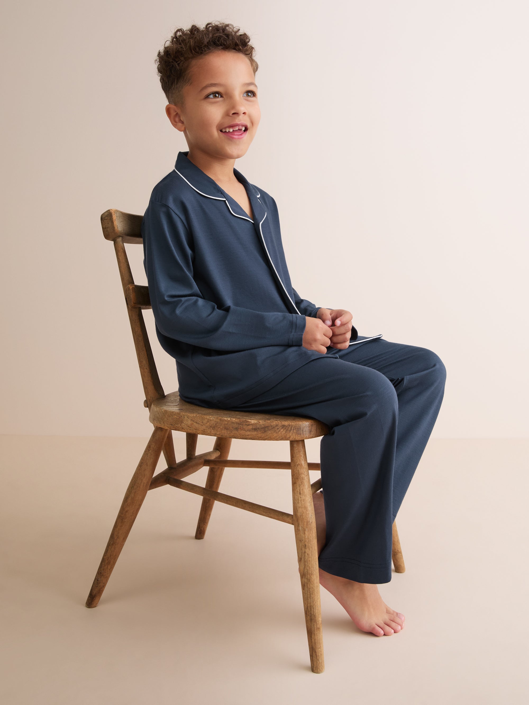 Kids' Pyjamas Basel Micro Modal Stretch Navy