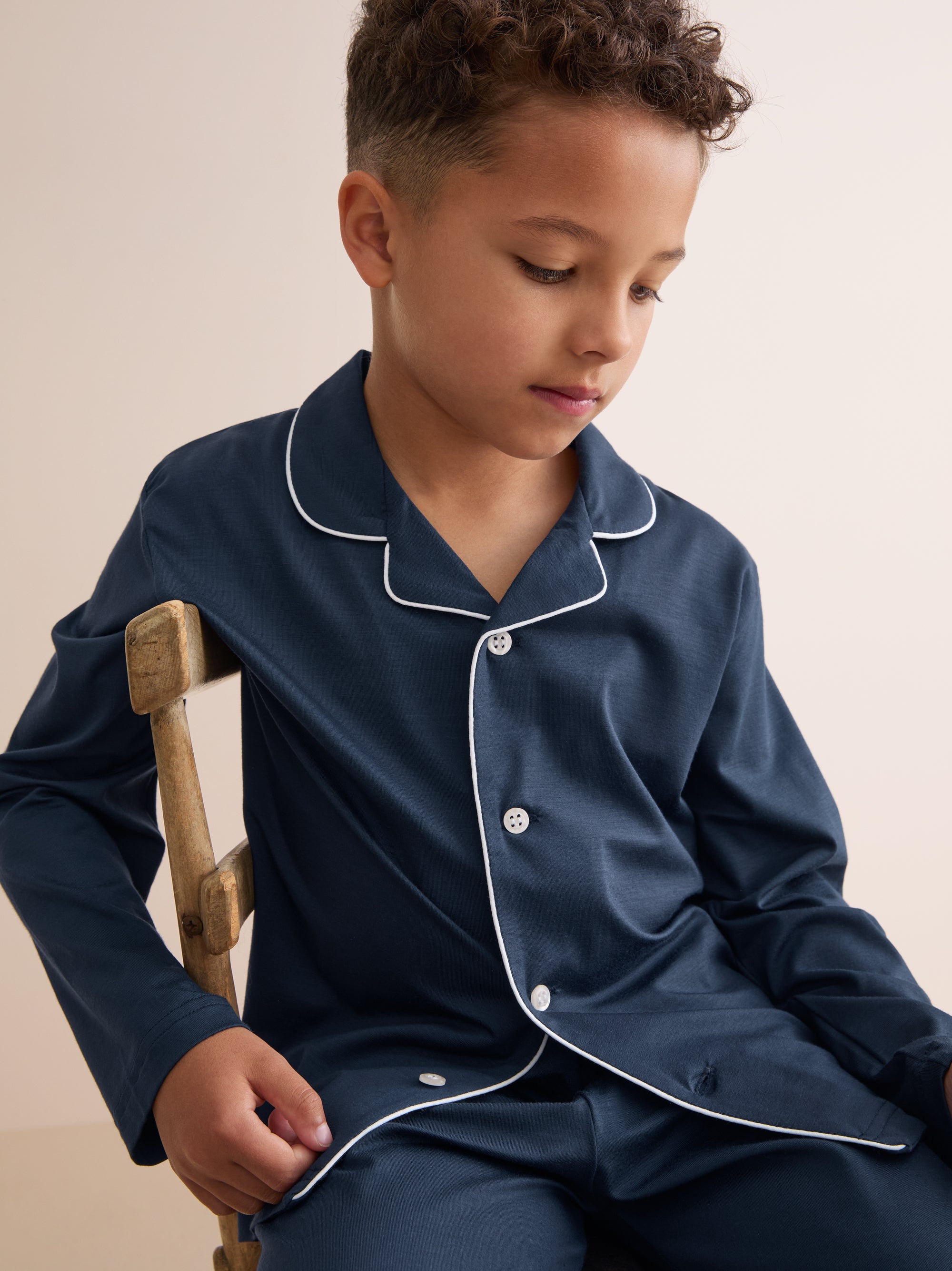 Kids' Pyjamas Basel Micro Modal Stretch Navy