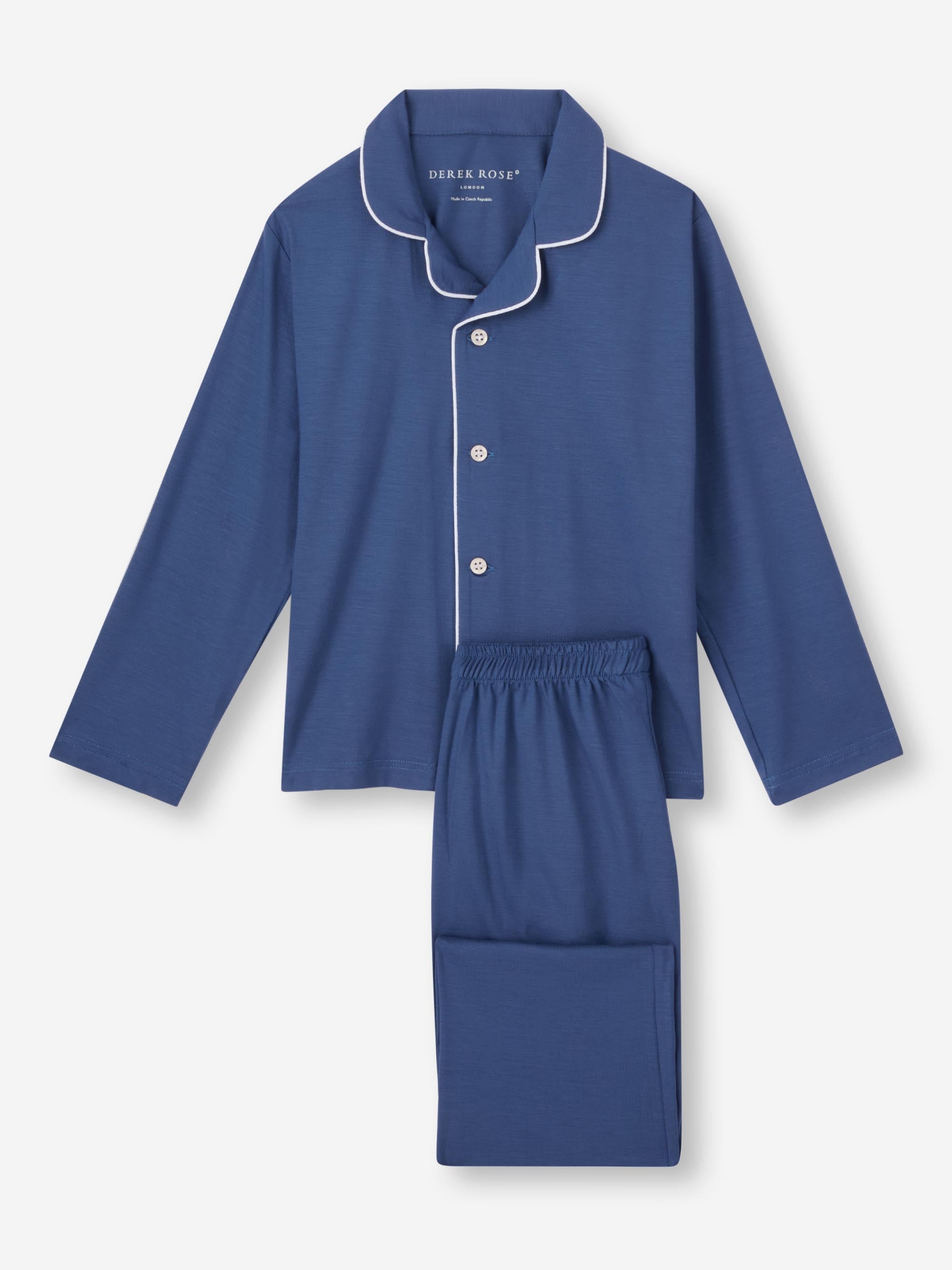 Kids' Pyjamas Basel Micro Modal Stretch Sapphire